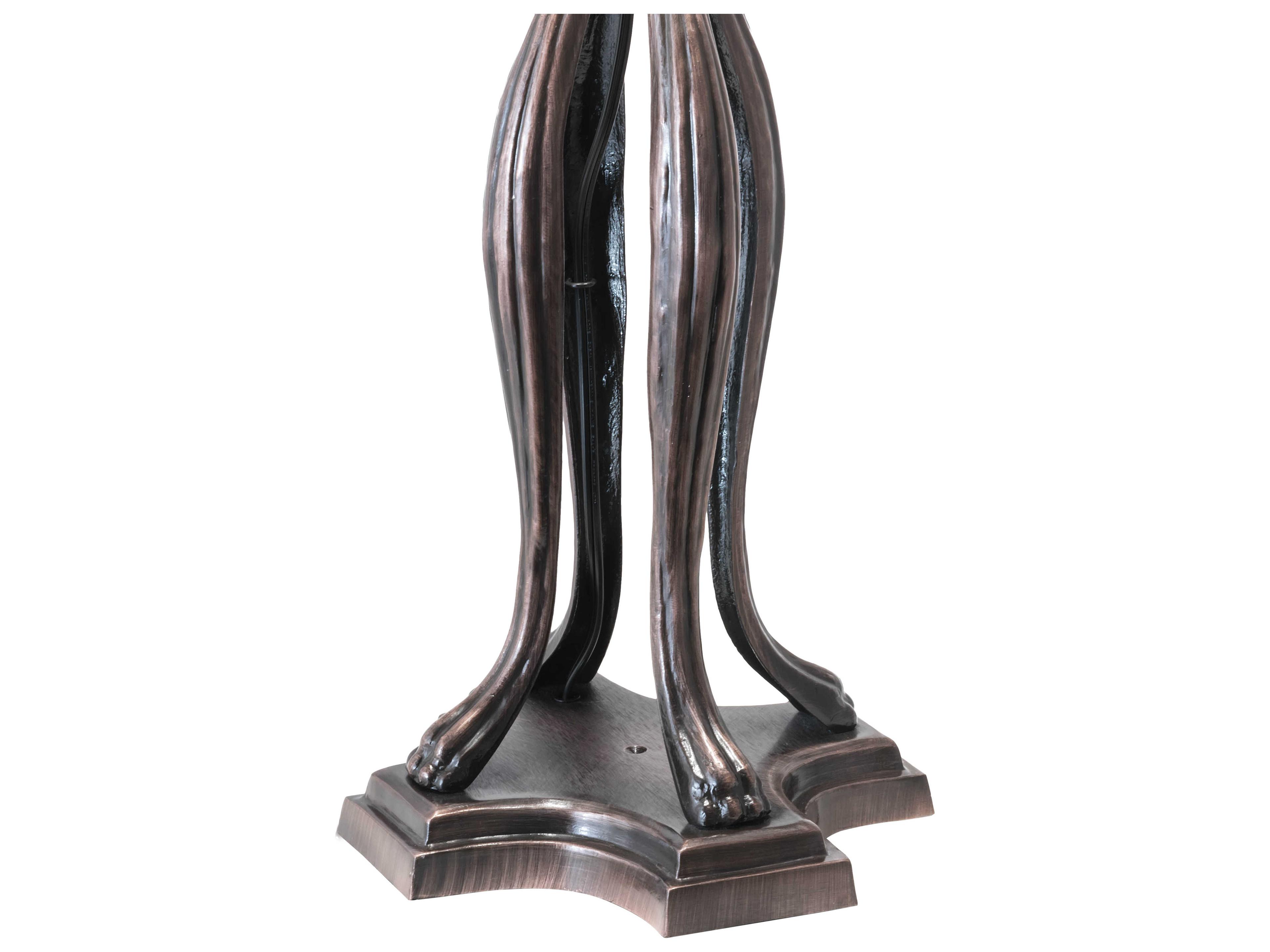 Meyda Tiffany Hanginghead Dragonfly Glass Mahogany Bronze Buffet Lamp