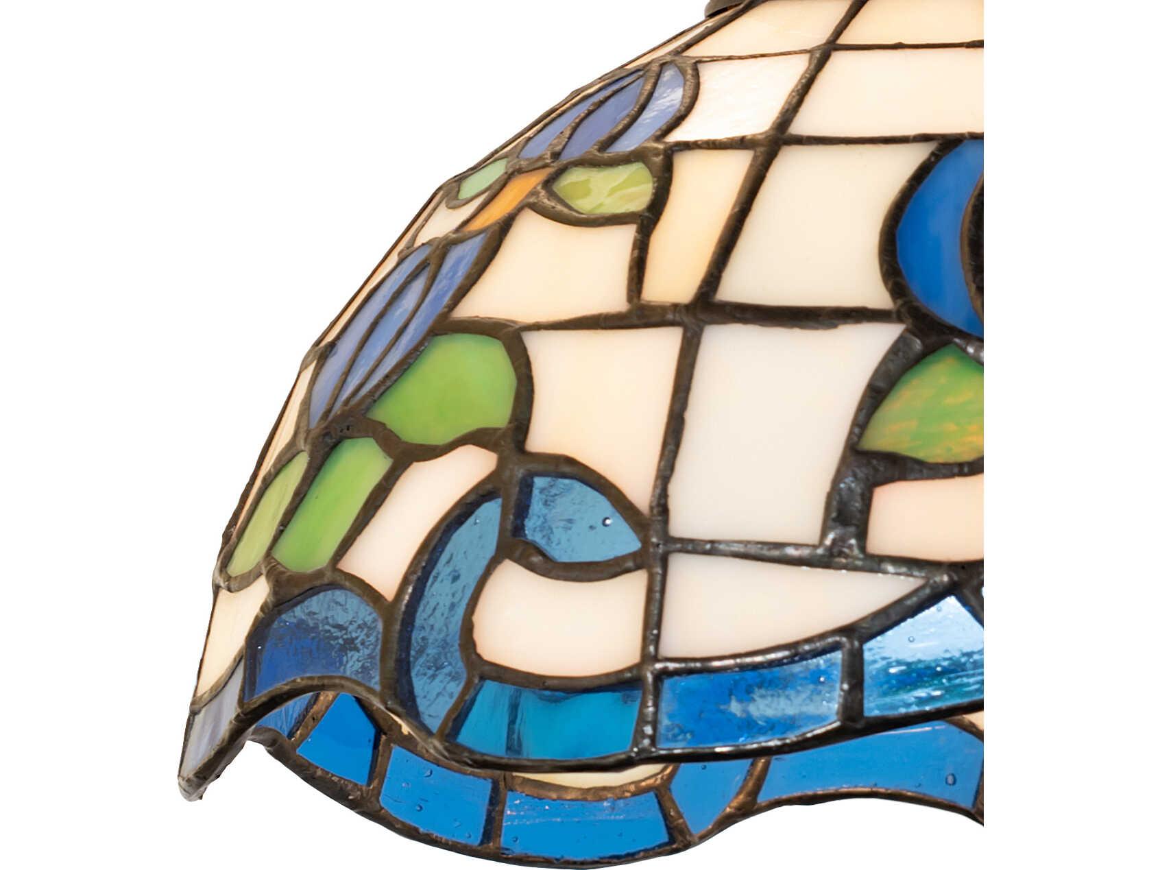 Meyda Roseborder 1-Light Bronze Mini Pendant