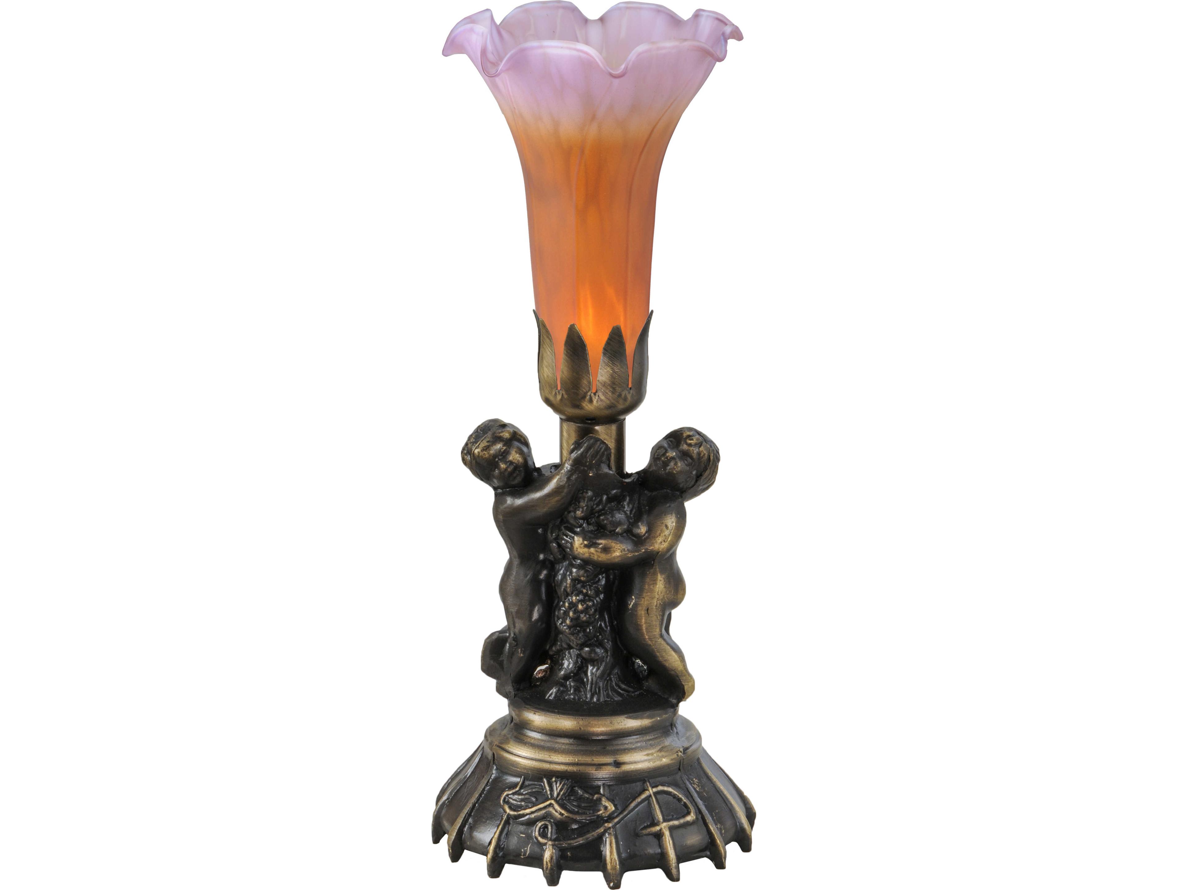 Meyda Amber/purple Amber/Purple Amber purple Traditional Table Lamp