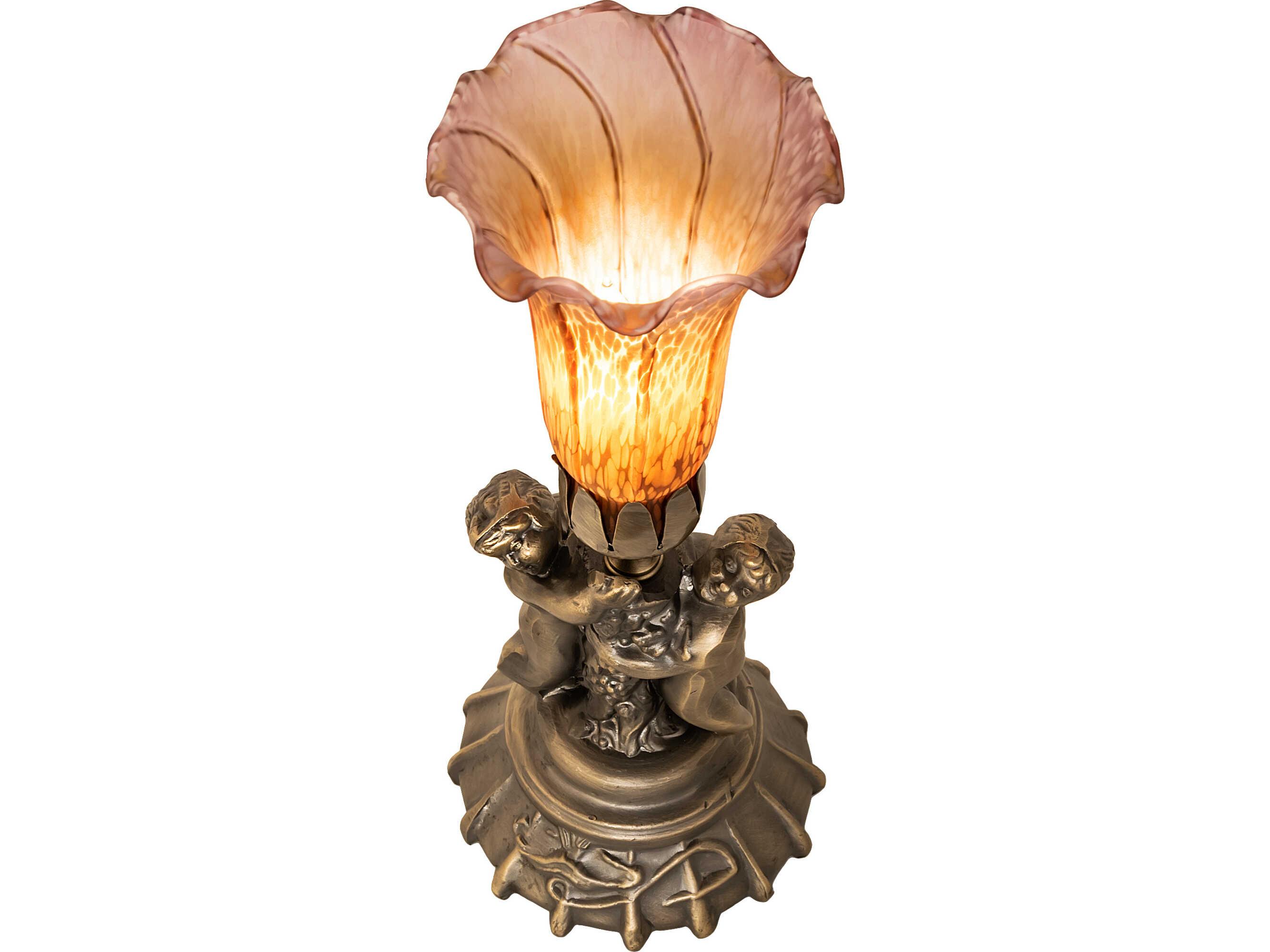 Meyda Amber/purple Amber/Purple Amber purple Traditional Table Lamp