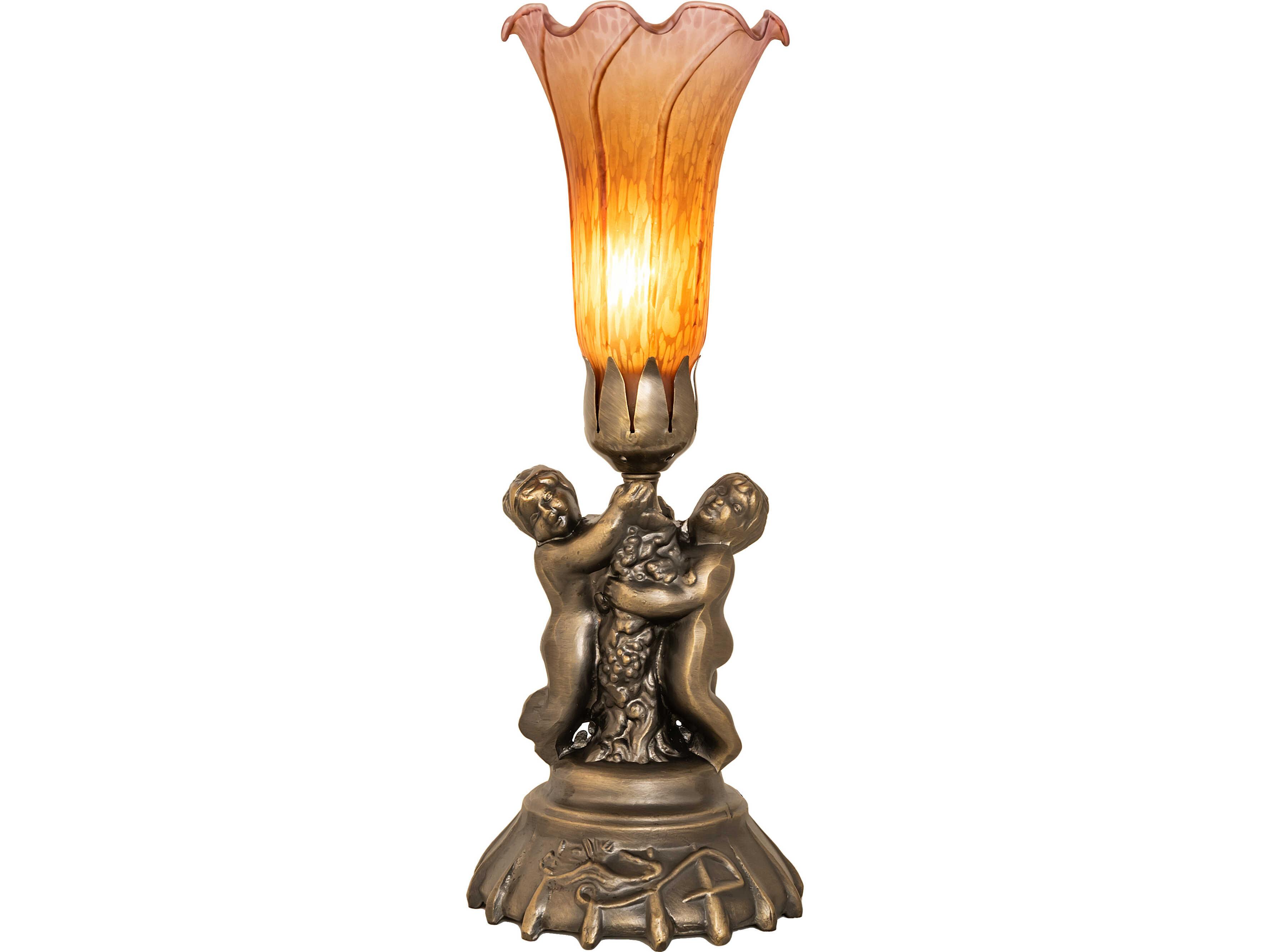Meyda Amber/purple Amber/Purple Amber purple Traditional Table Lamp