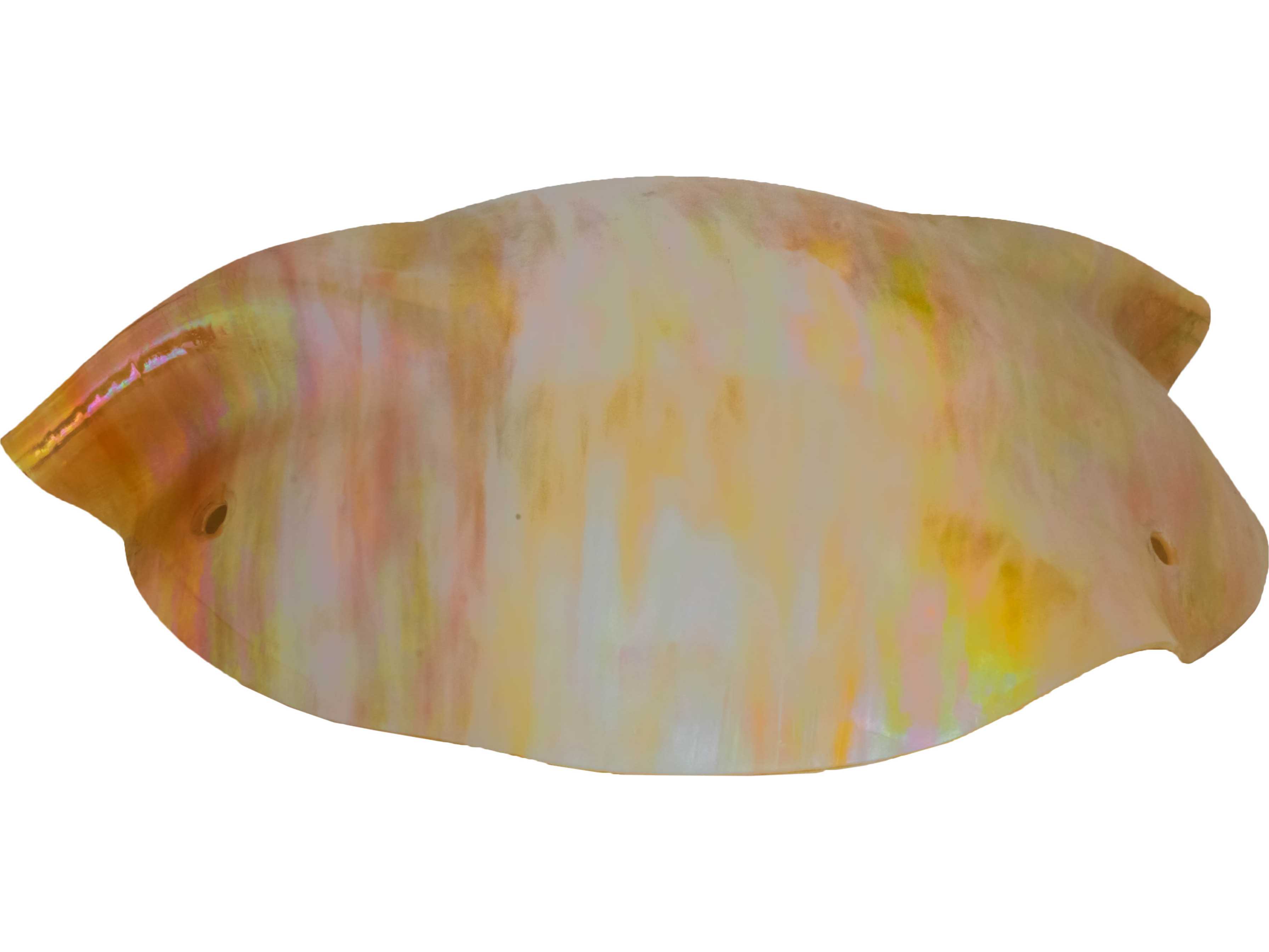 Meyda Metro Beige Iridescent Bai 16" Glass Shade