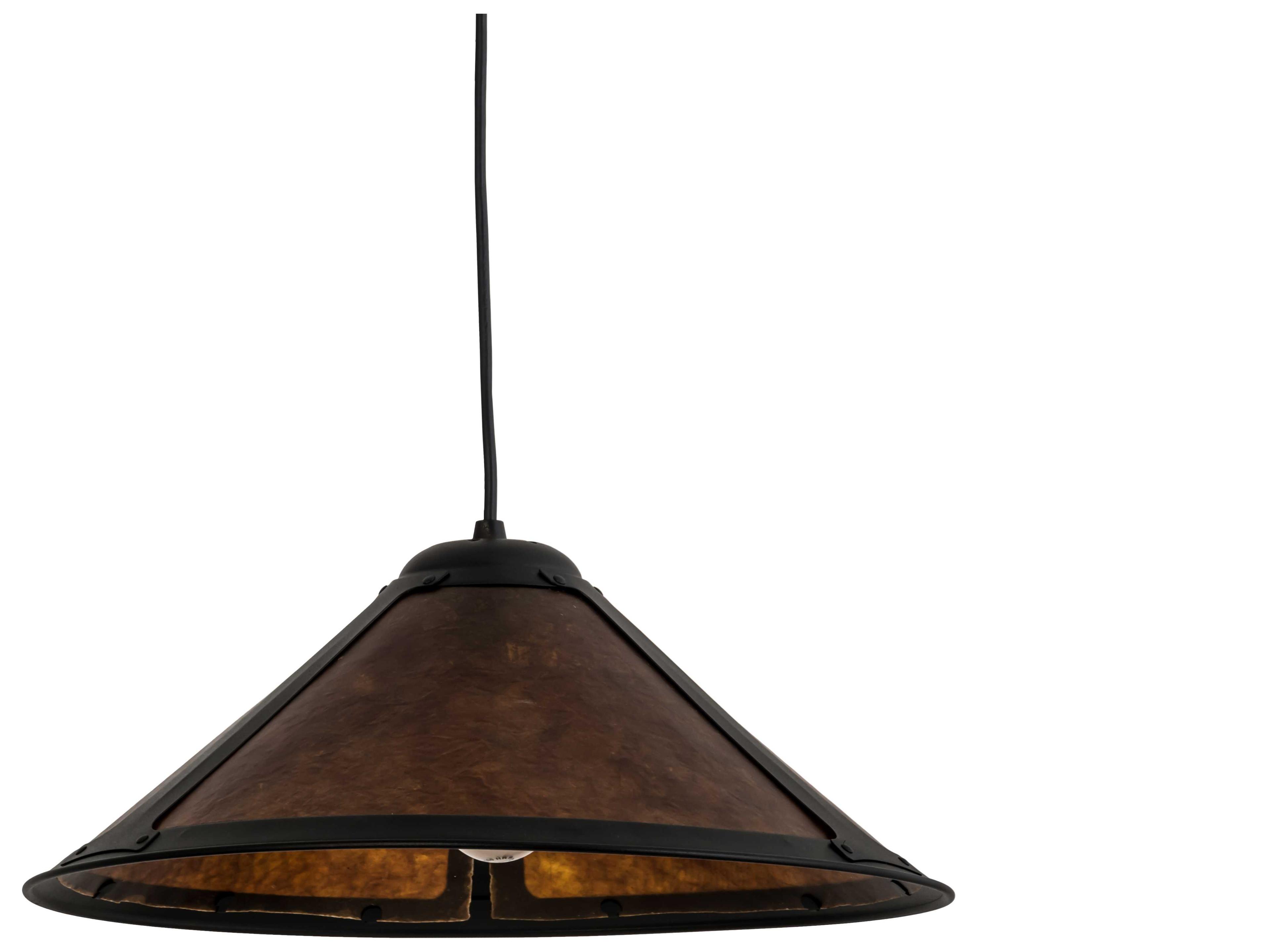Meyda Van Erp Amber Brown Pendant