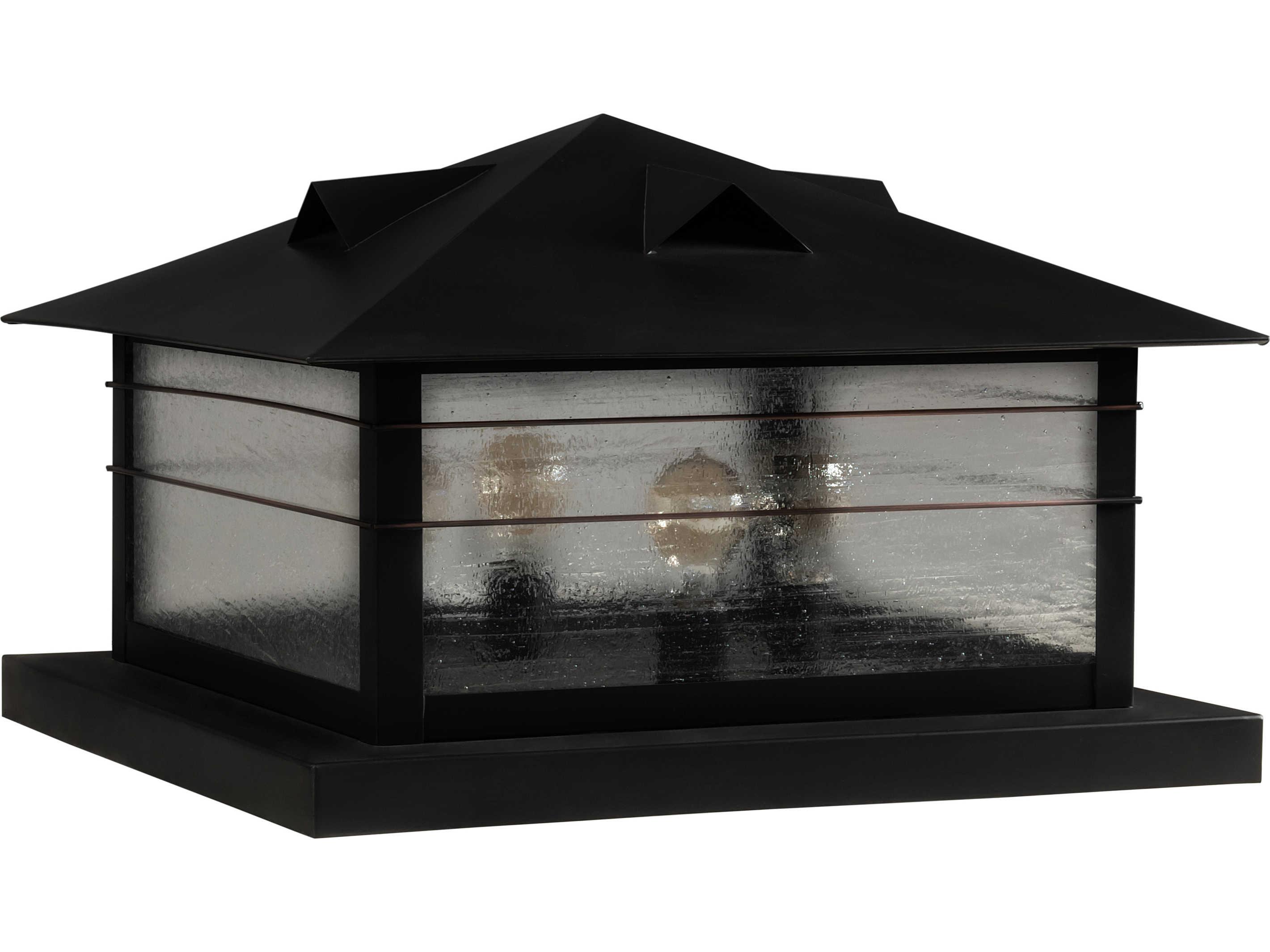 Meyda Arrowhead 4 - Light Glass Outdoor Post Light