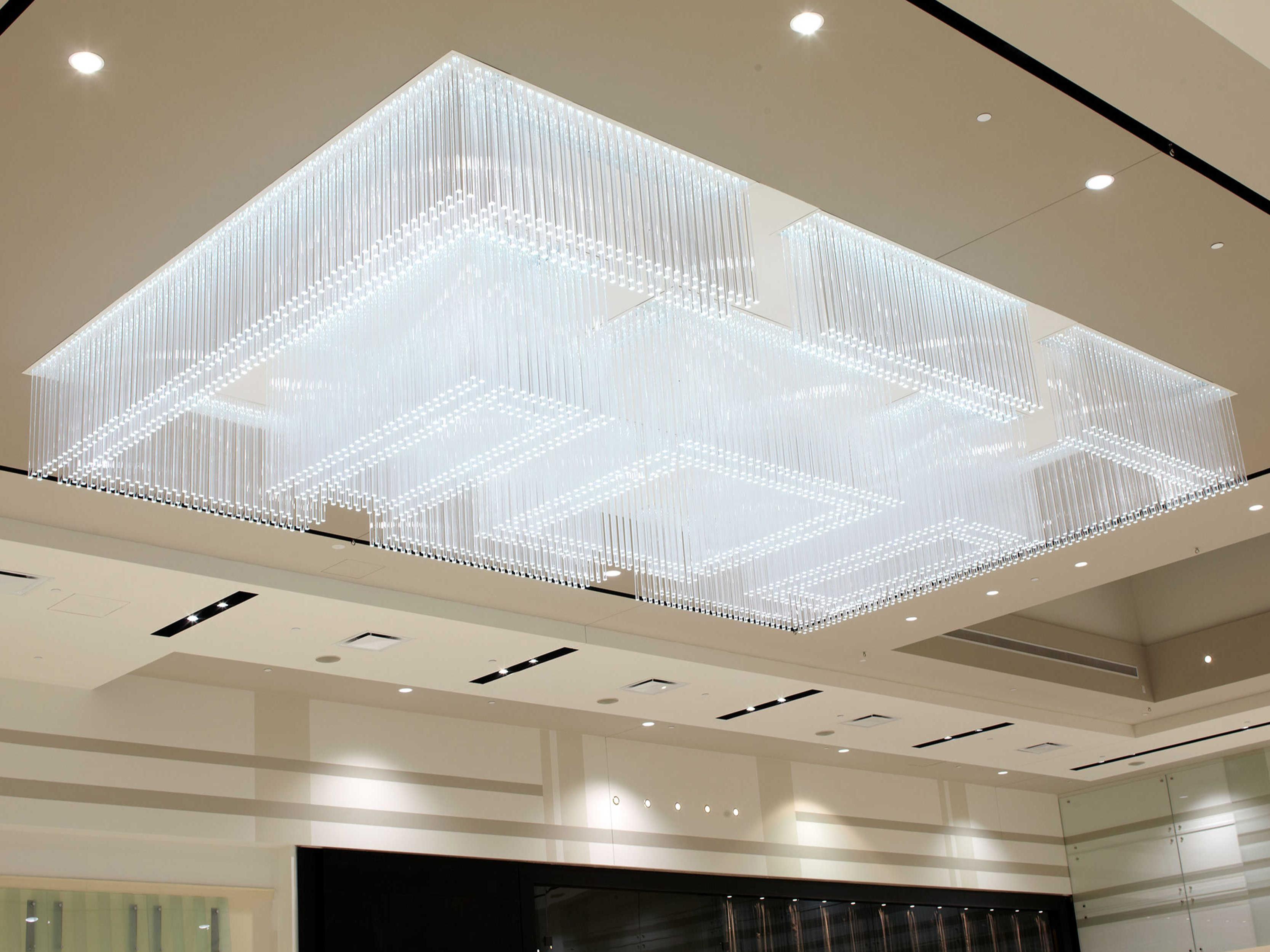 Meyda Mall Champlain White Clear Glass Geometric Island Pendant