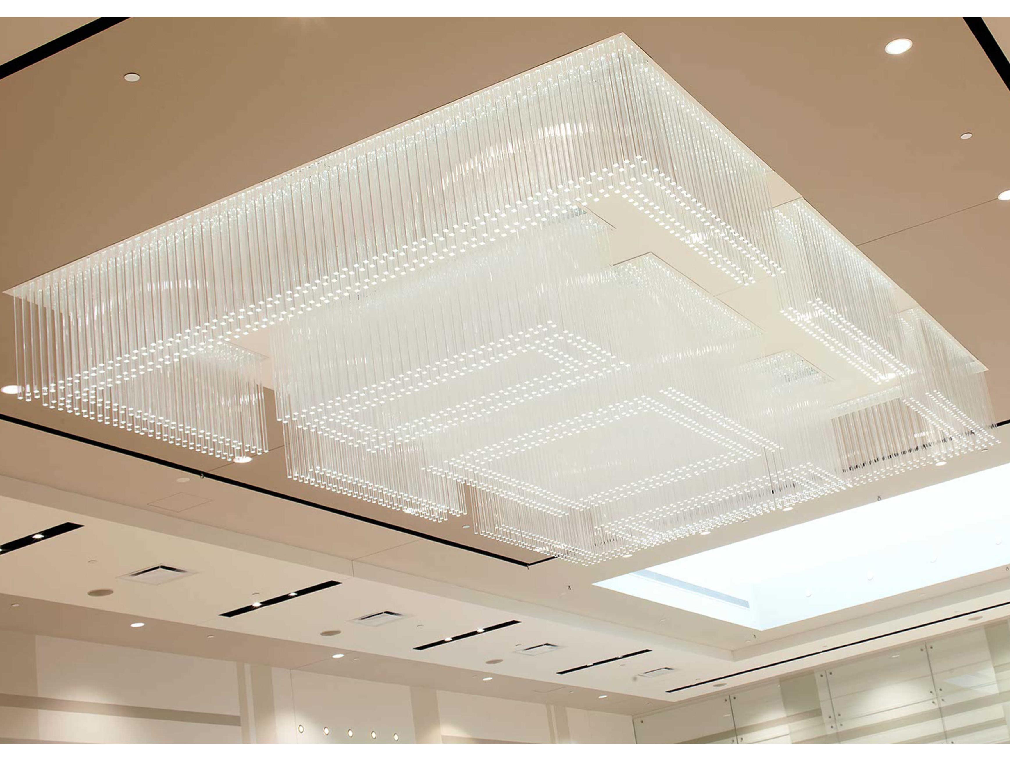 Meyda Mall Champlain White Clear Glass Geometric Island Pendant