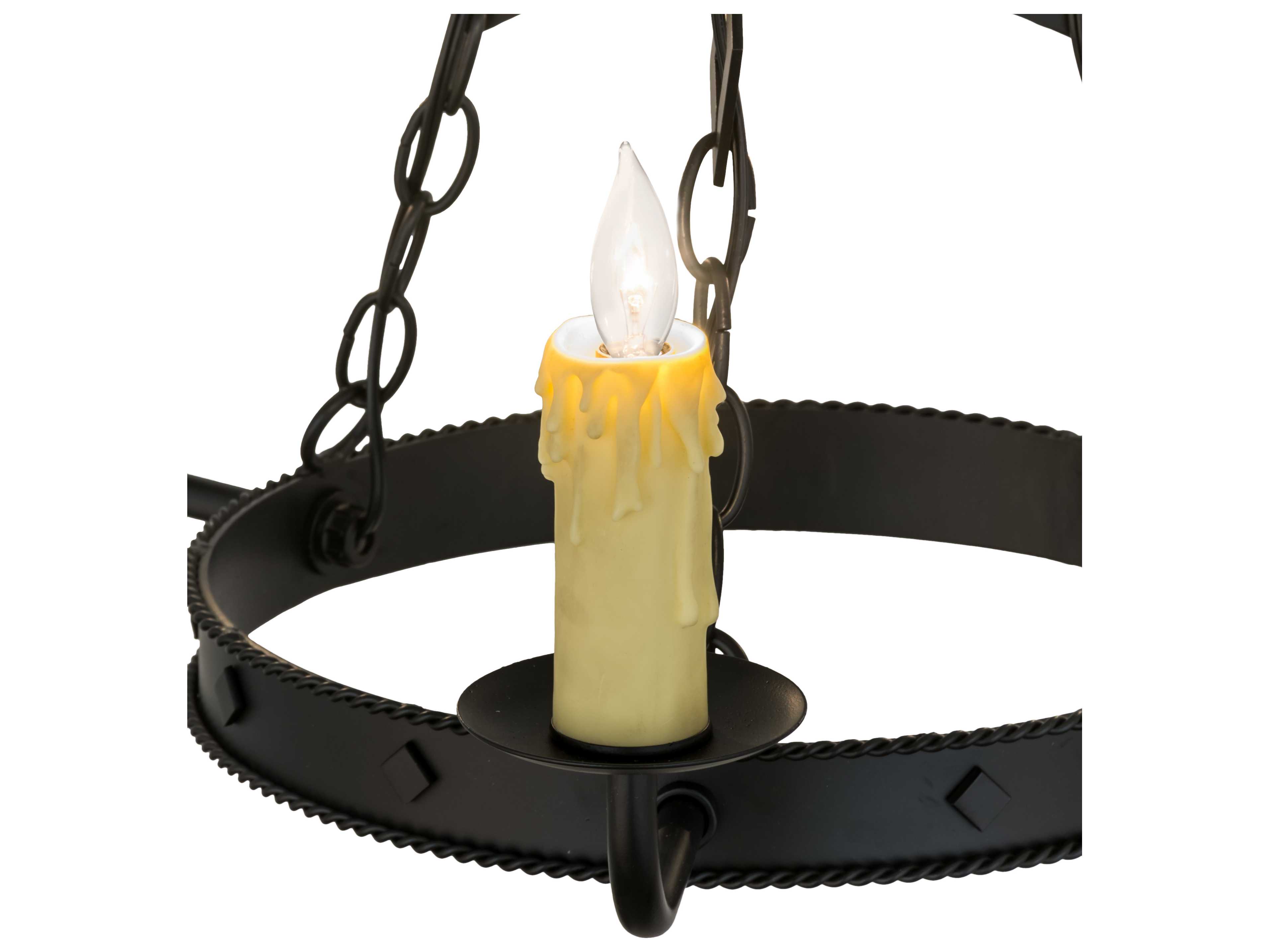 Meyda Elvita Blackwash Candelabra Chandelier