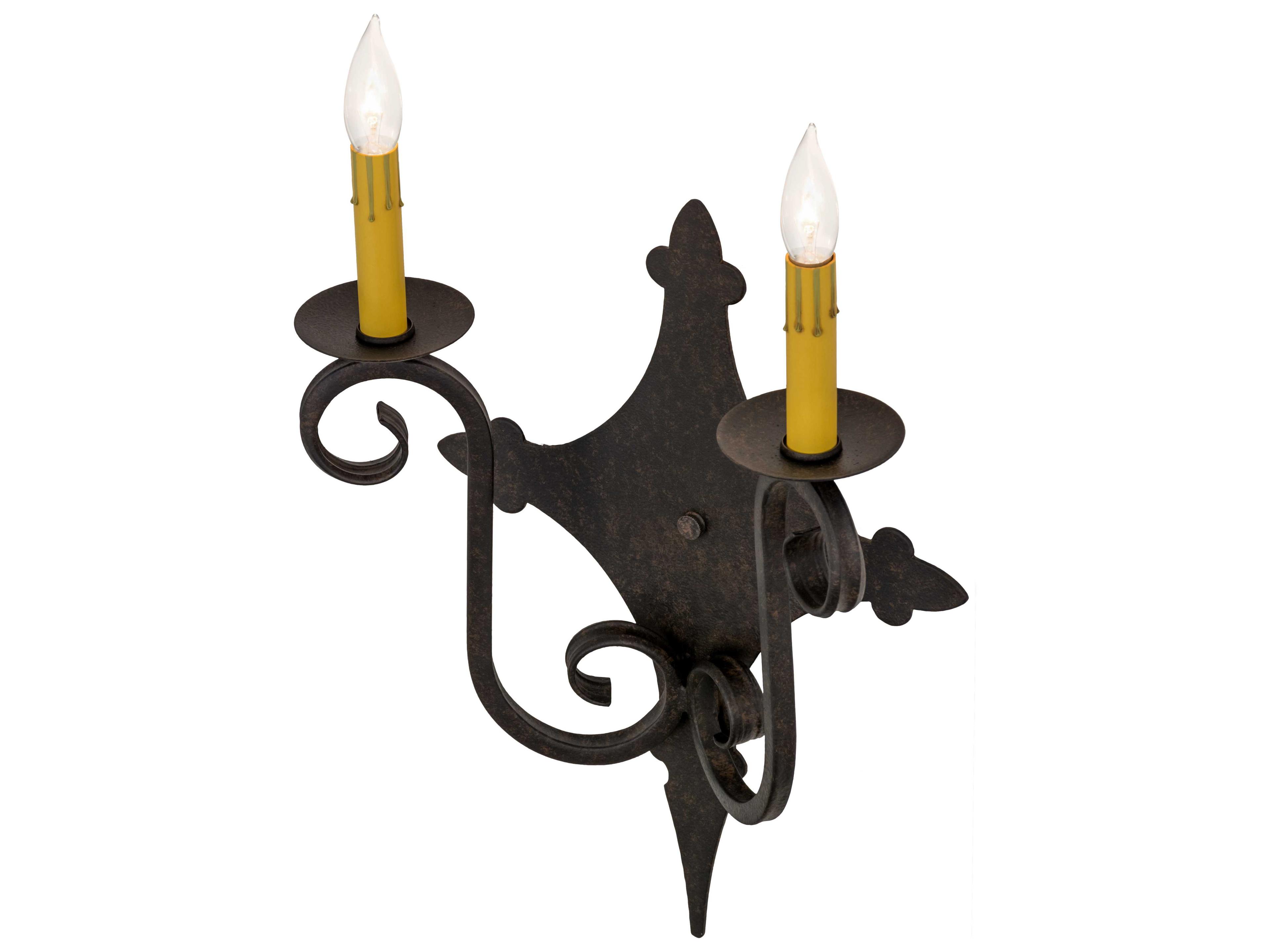 Meyda Angelique Chestnut Brown Wall Sconce
