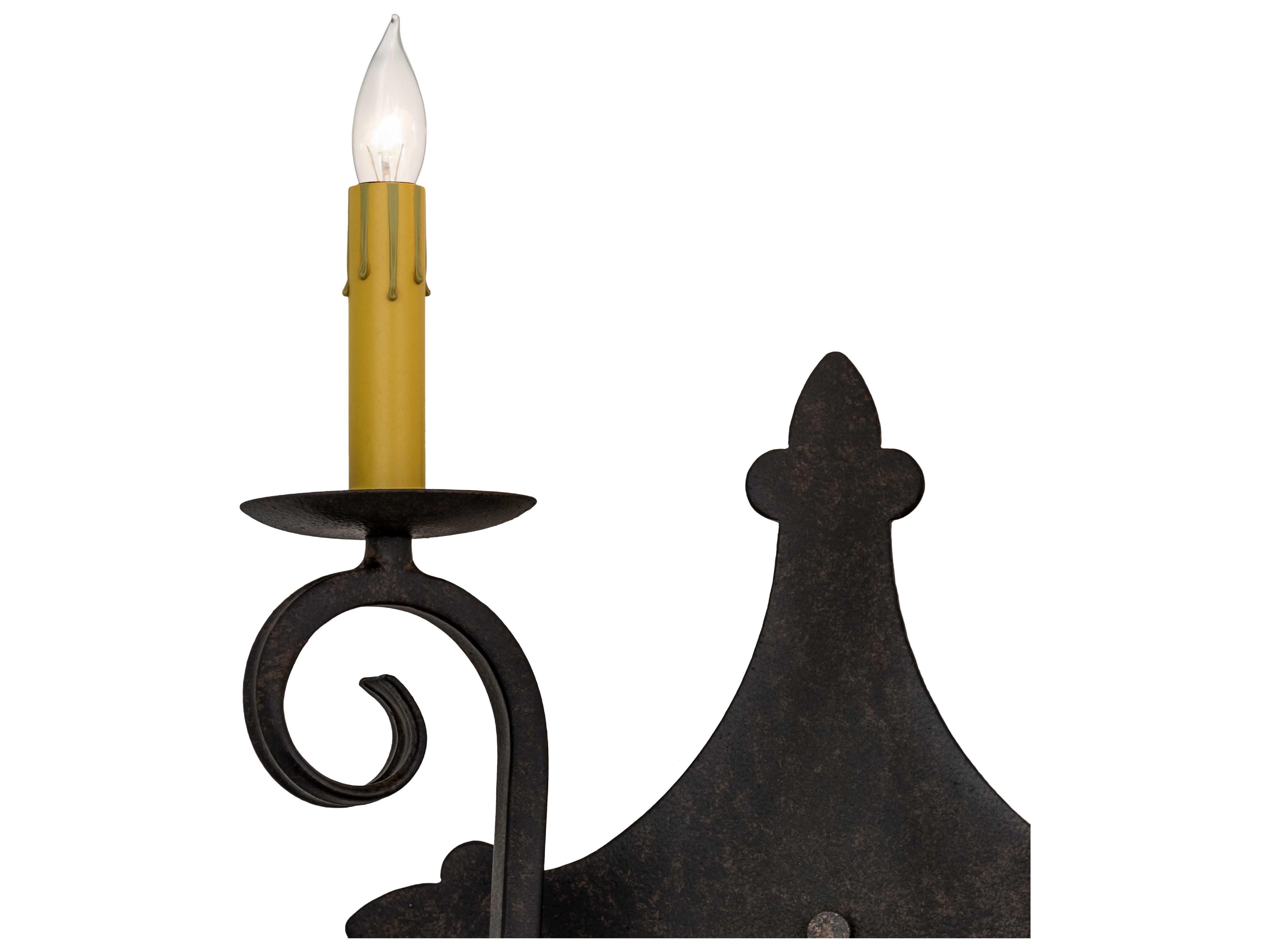 Meyda Angelique Chestnut Brown Wall Sconce