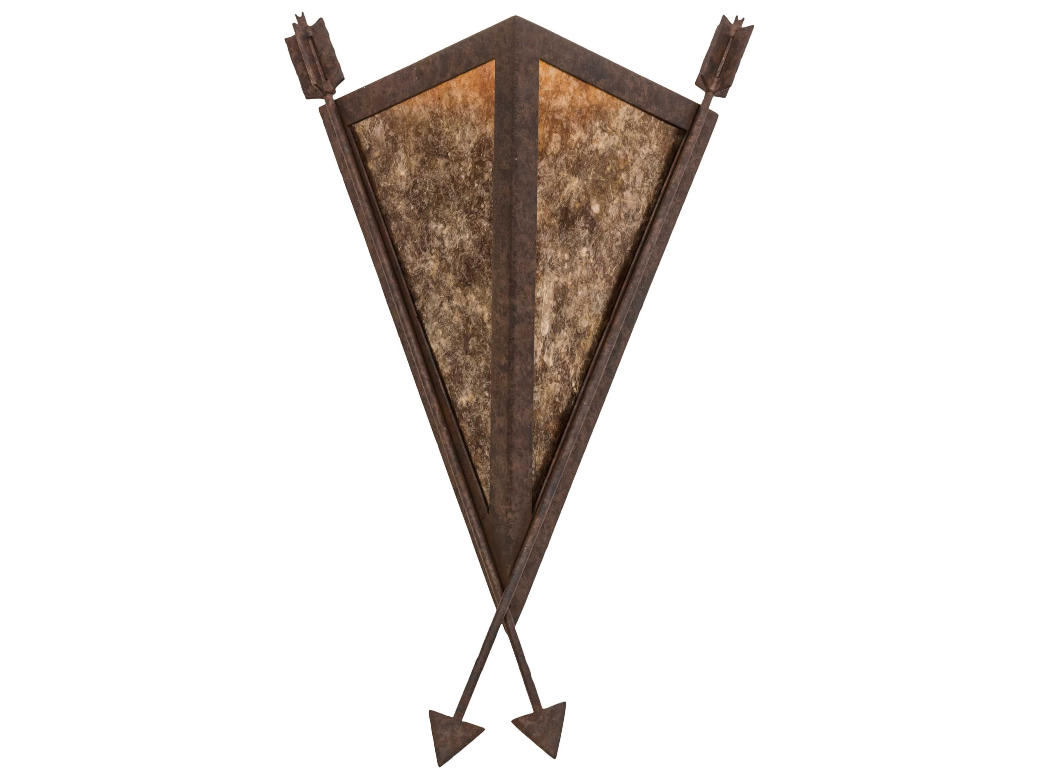 Meyda Desert Arrow Rusty Nail amber Orange Wall Sconce