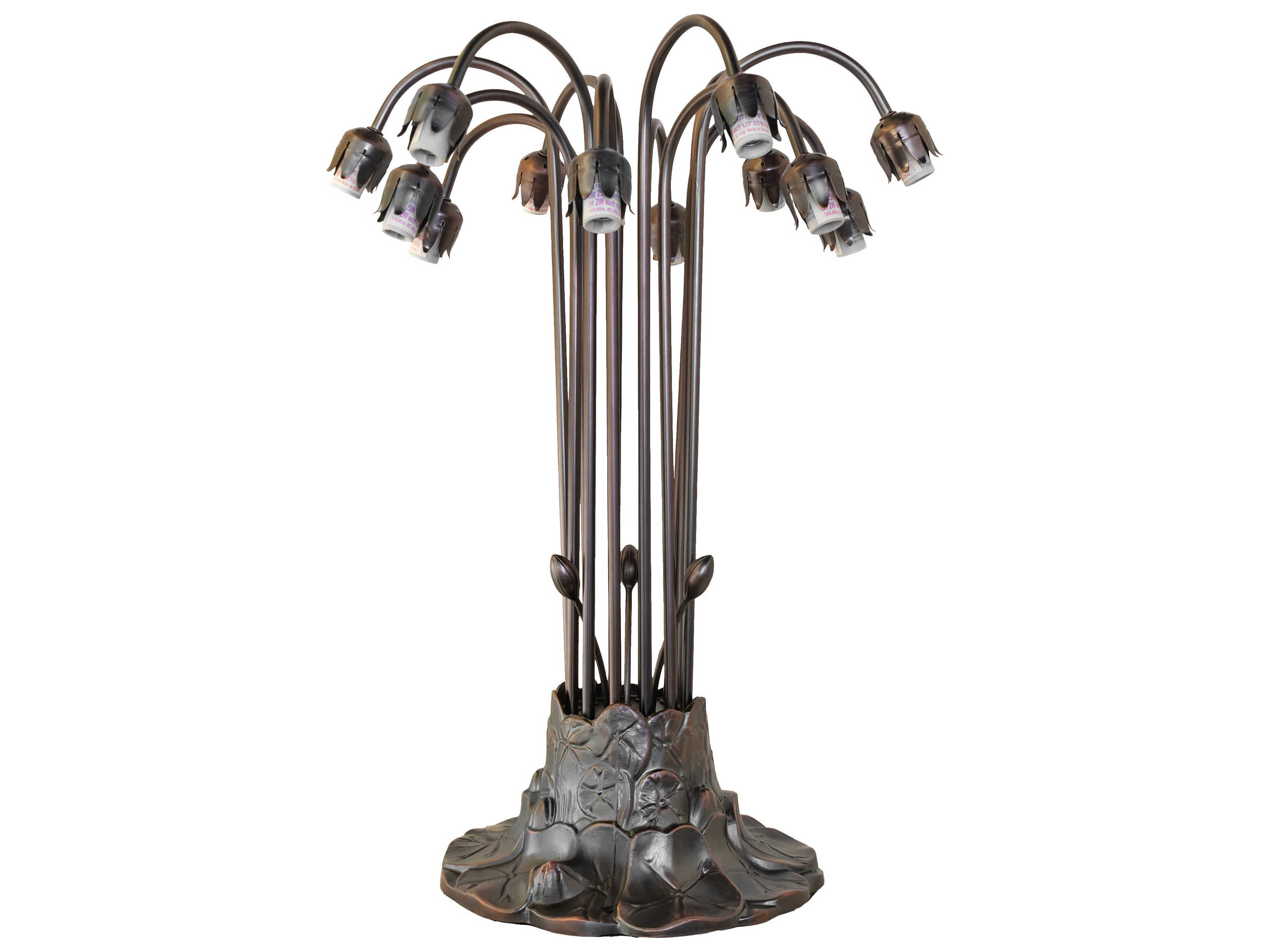 Meyda Lily Mahogany Bronze Table Lamp Base
