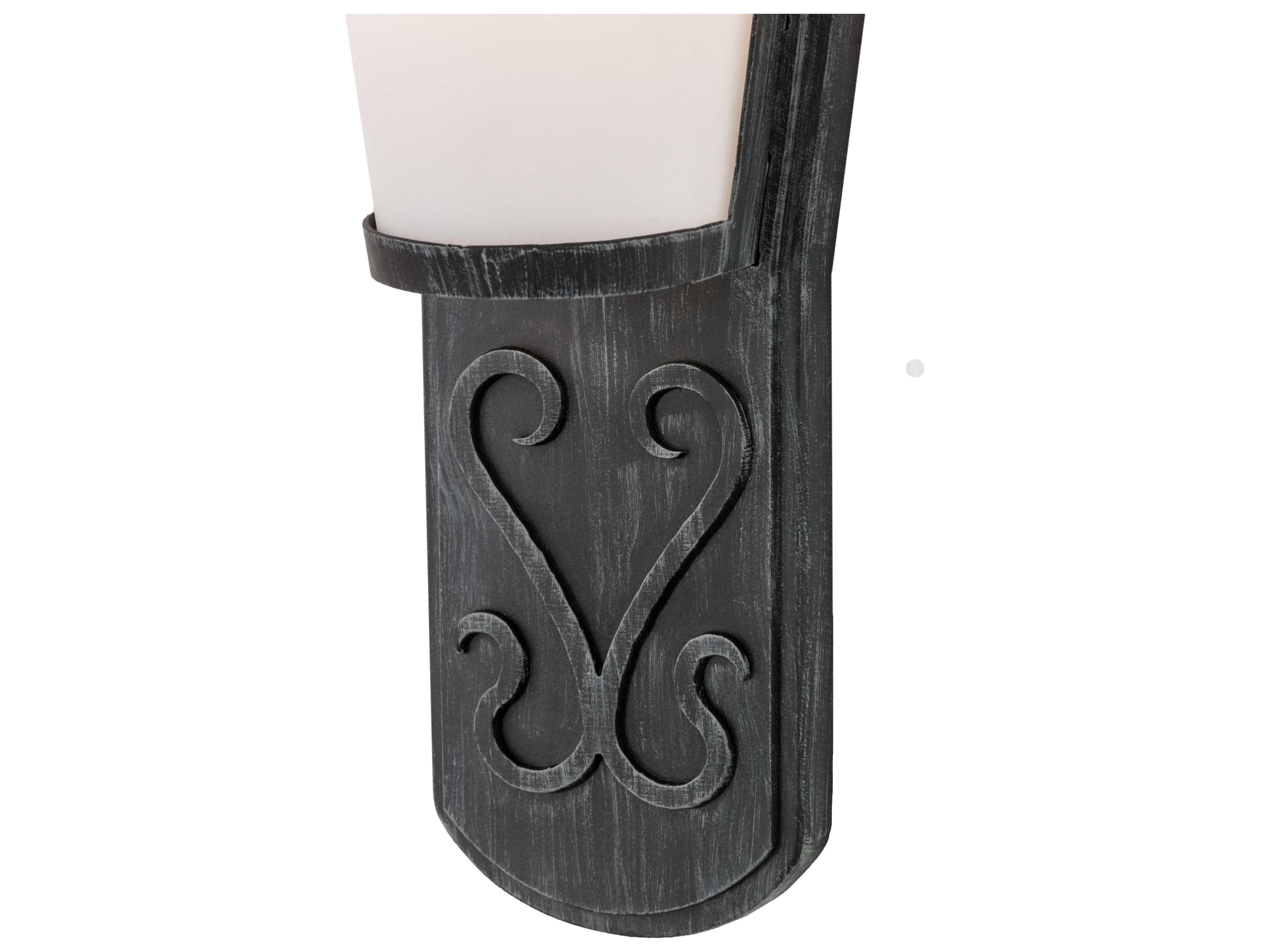 Meyda Sabia Antique Iron Gate Black Wall Sconce