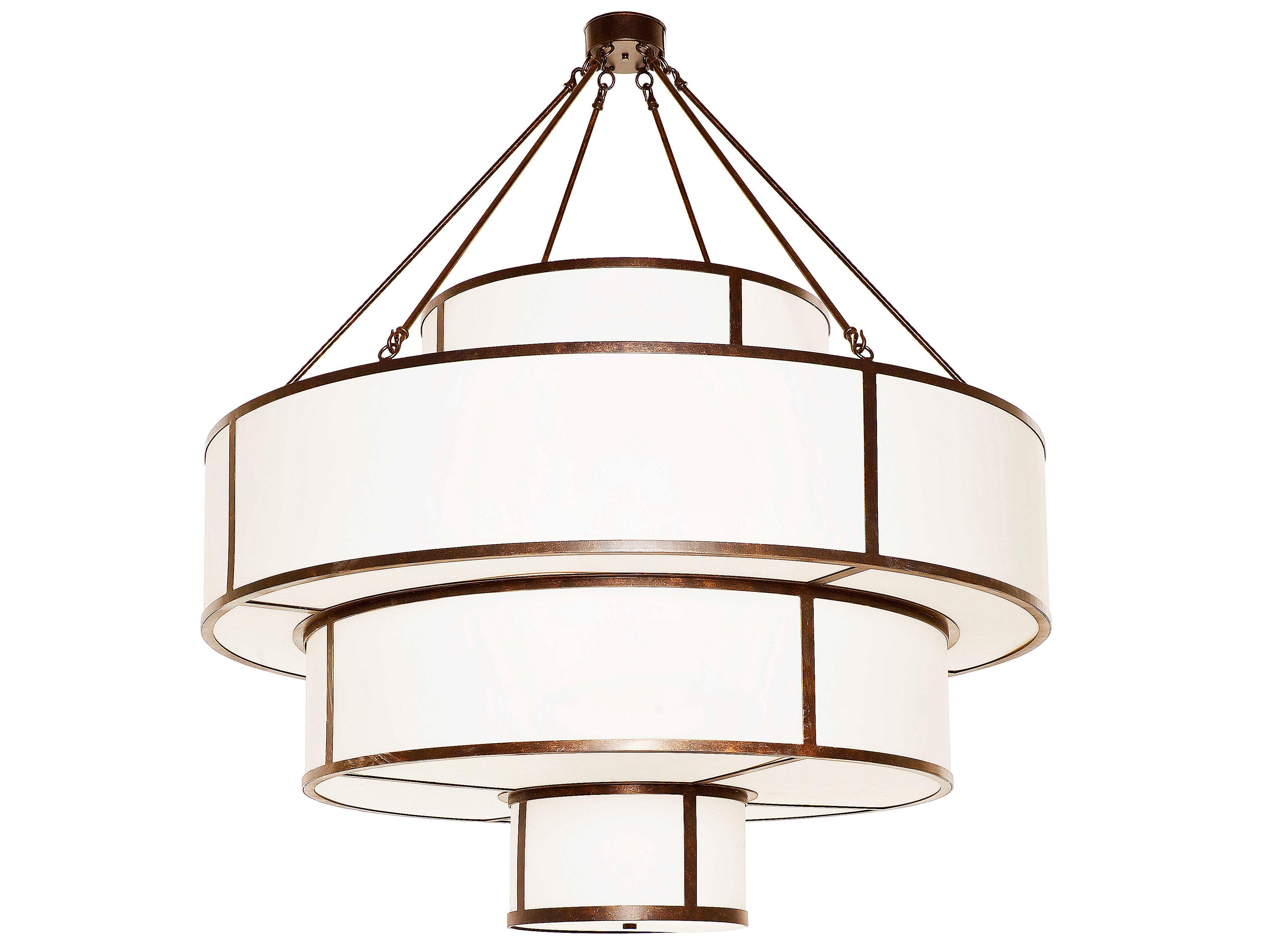 Meyda Jayne 26-Light Gold Glass Tiered Pendant
