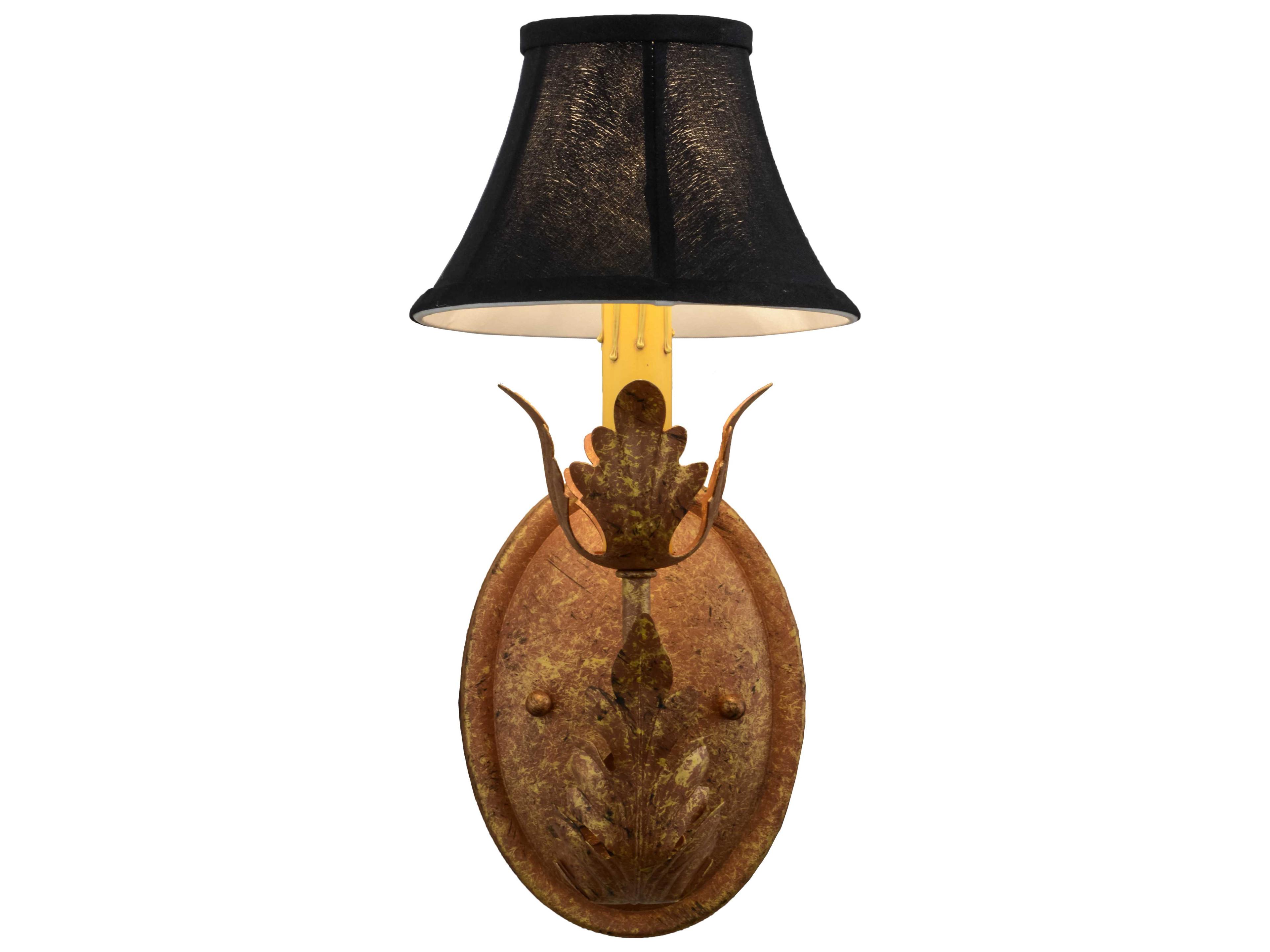 Meyda Esther 1-Light Autumn Leaf Copper Wall Sconce