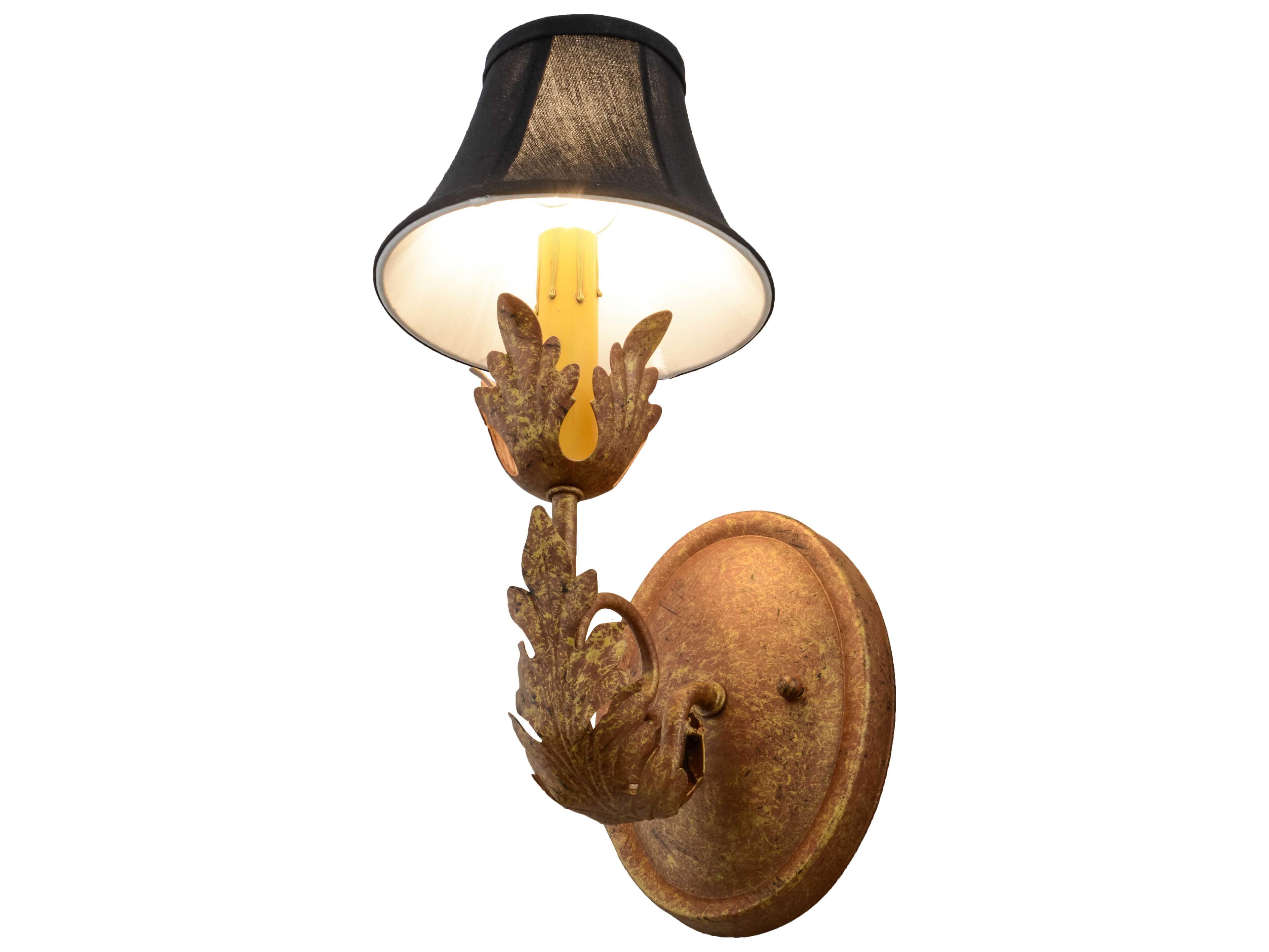 Meyda Esther 1-Light Autumn Leaf Copper Wall Sconce