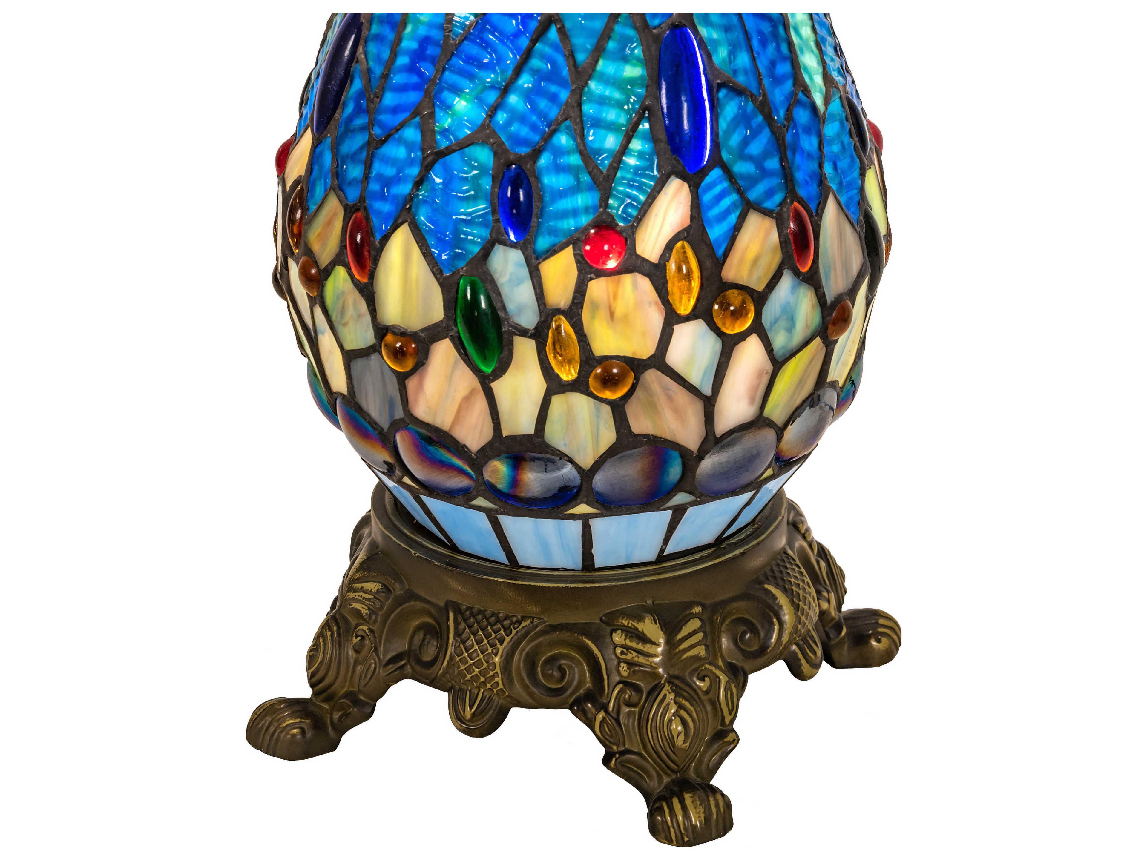 Meyda Tiffany Dragonfly 3 - Light Glass Buffet Lamp Base