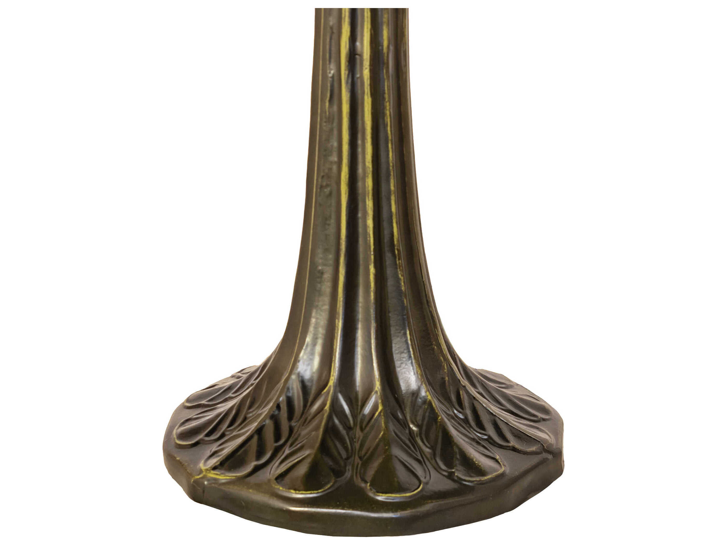 Meyda Leaf 2-Light Antique Brass Table Base