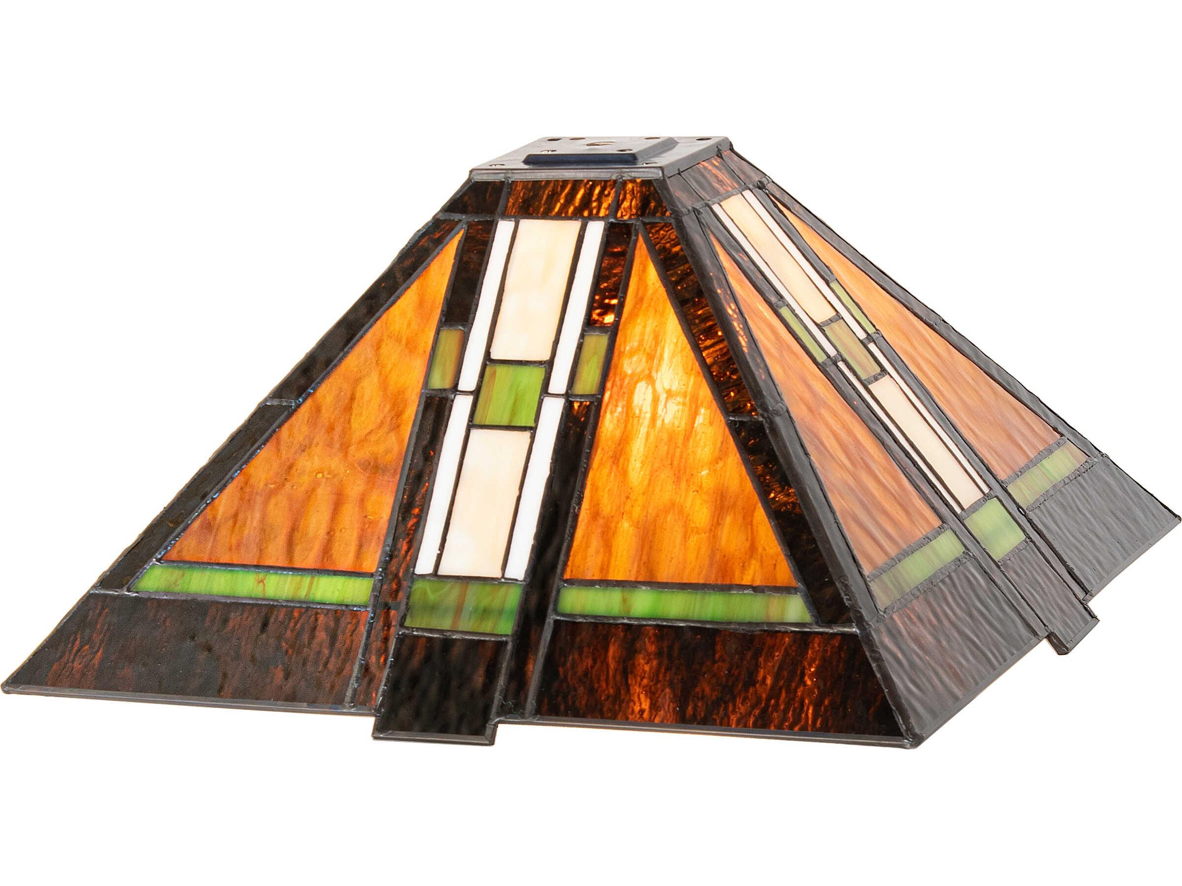 Meyda Parquet Mission Stained Glass