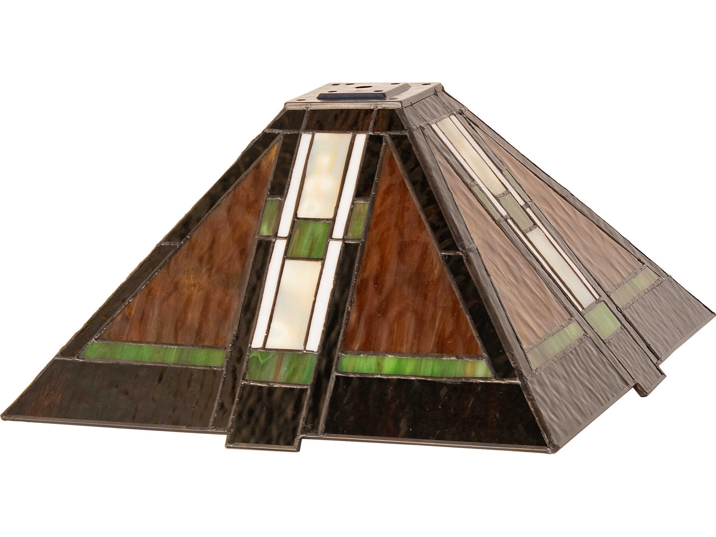 Meyda Parquet Mission Stained Glass