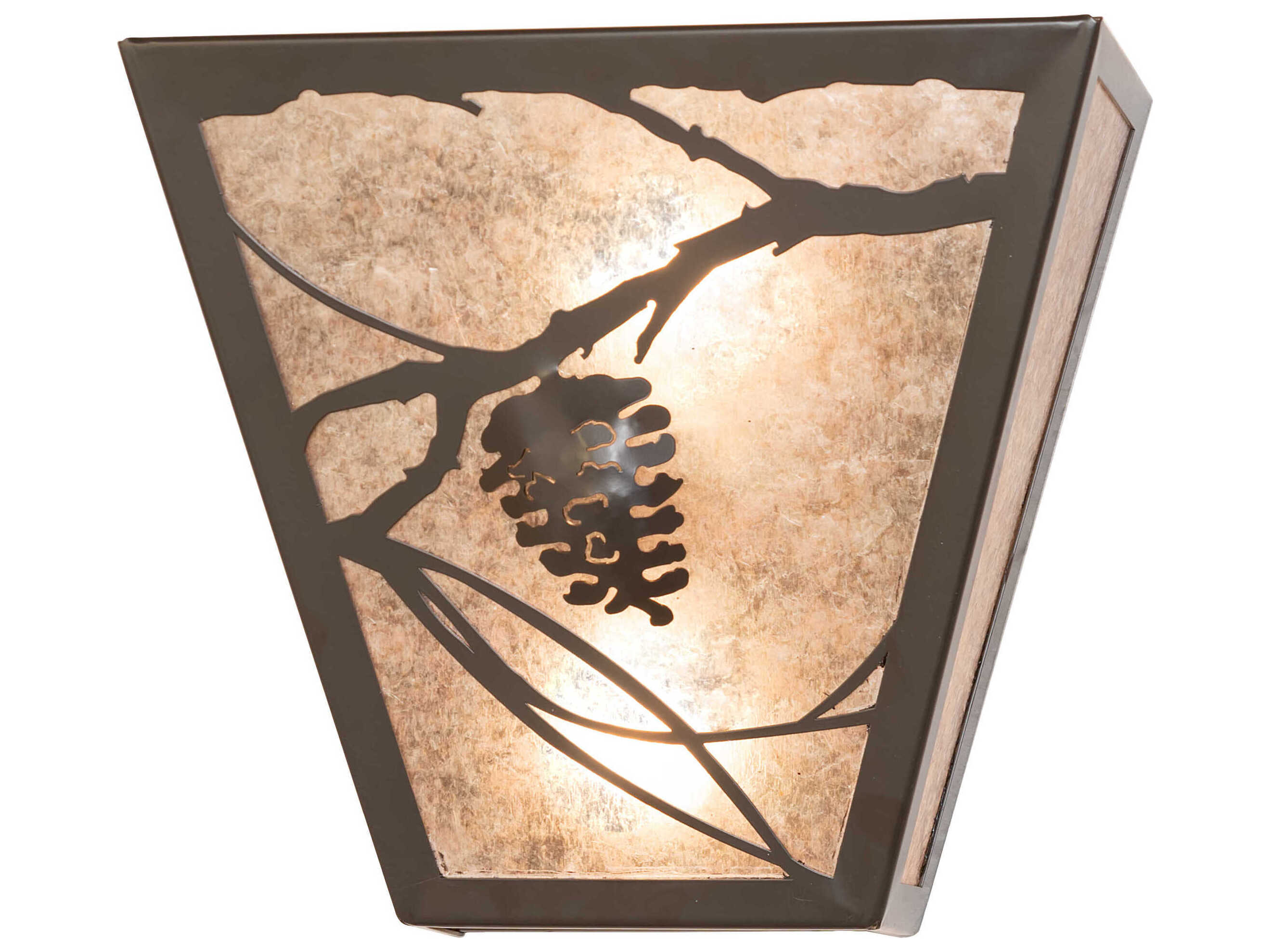 Meyda Whispering Pines 2-Light Timeless Bronze Wall Sconce
