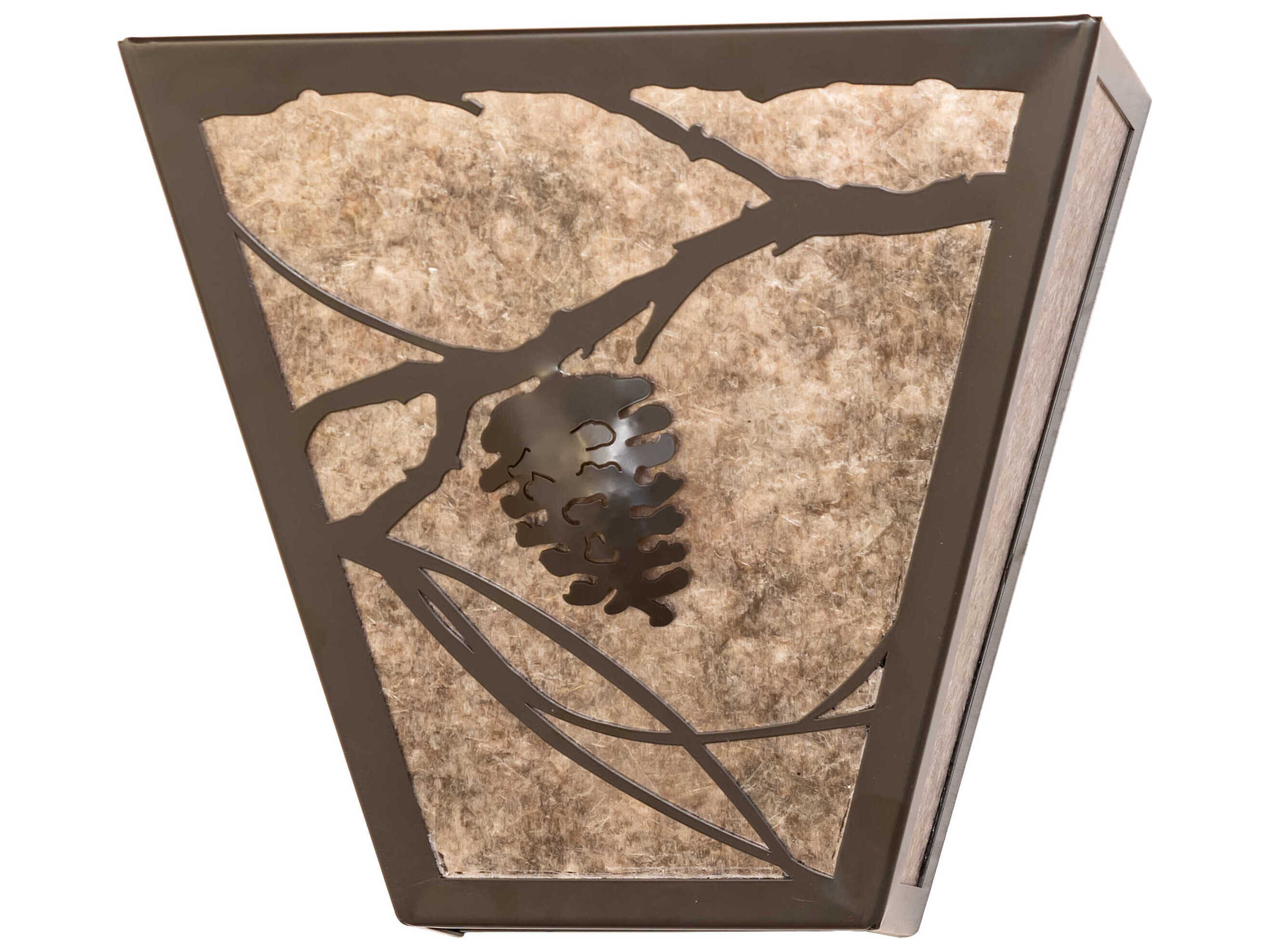 Meyda Whispering Pines 2-Light Timeless Bronze Wall Sconce