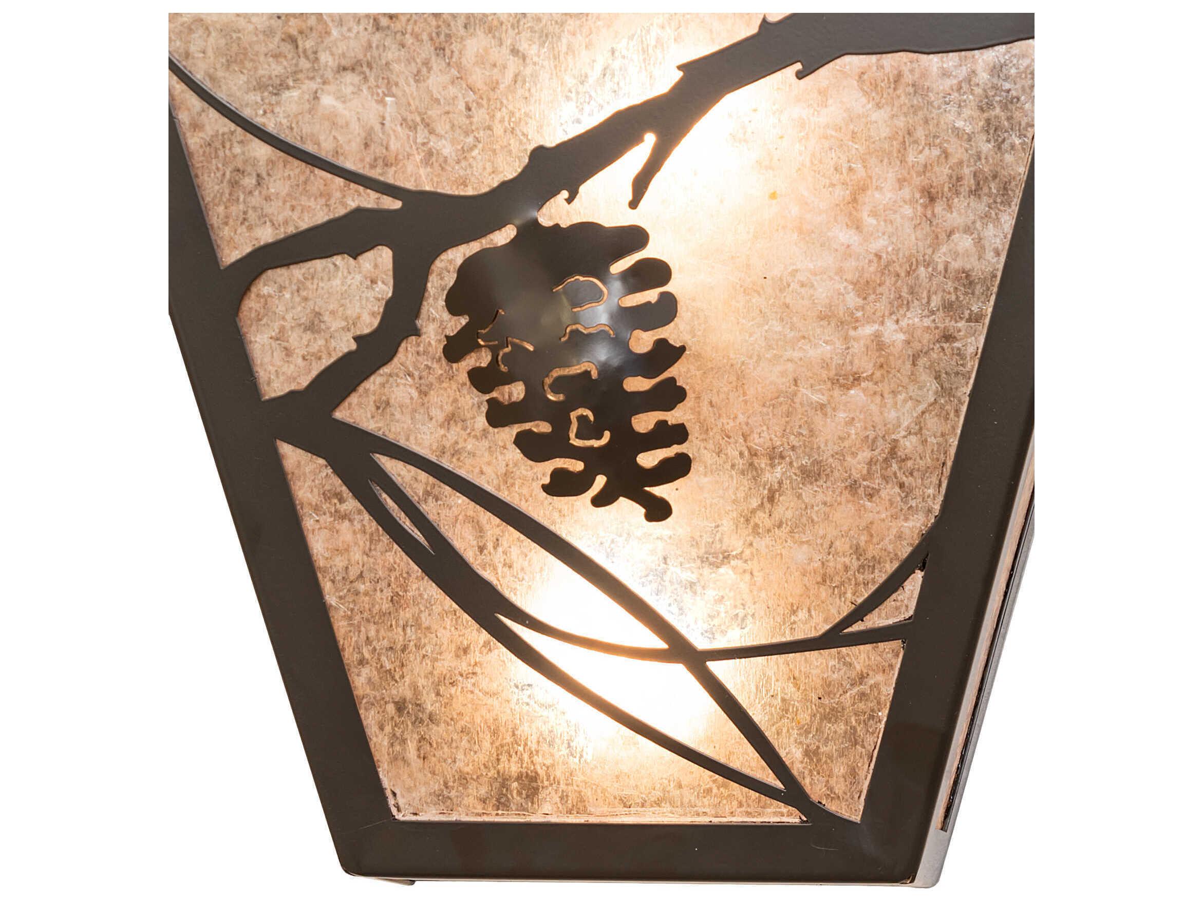 Meyda Whispering Pines 2-Light Timeless Bronze Wall Sconce