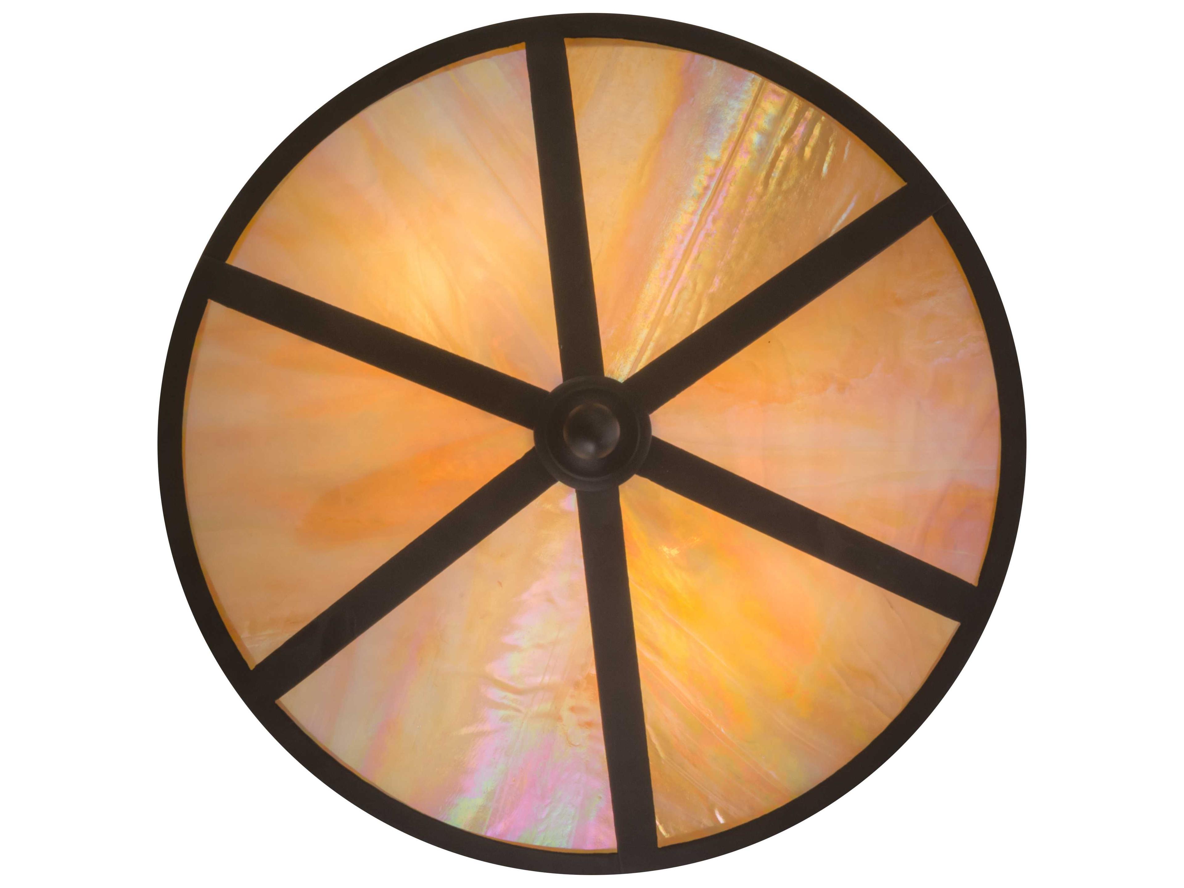 Meyda Craftsman Oil Rubbed Bronze bai Flush Mount