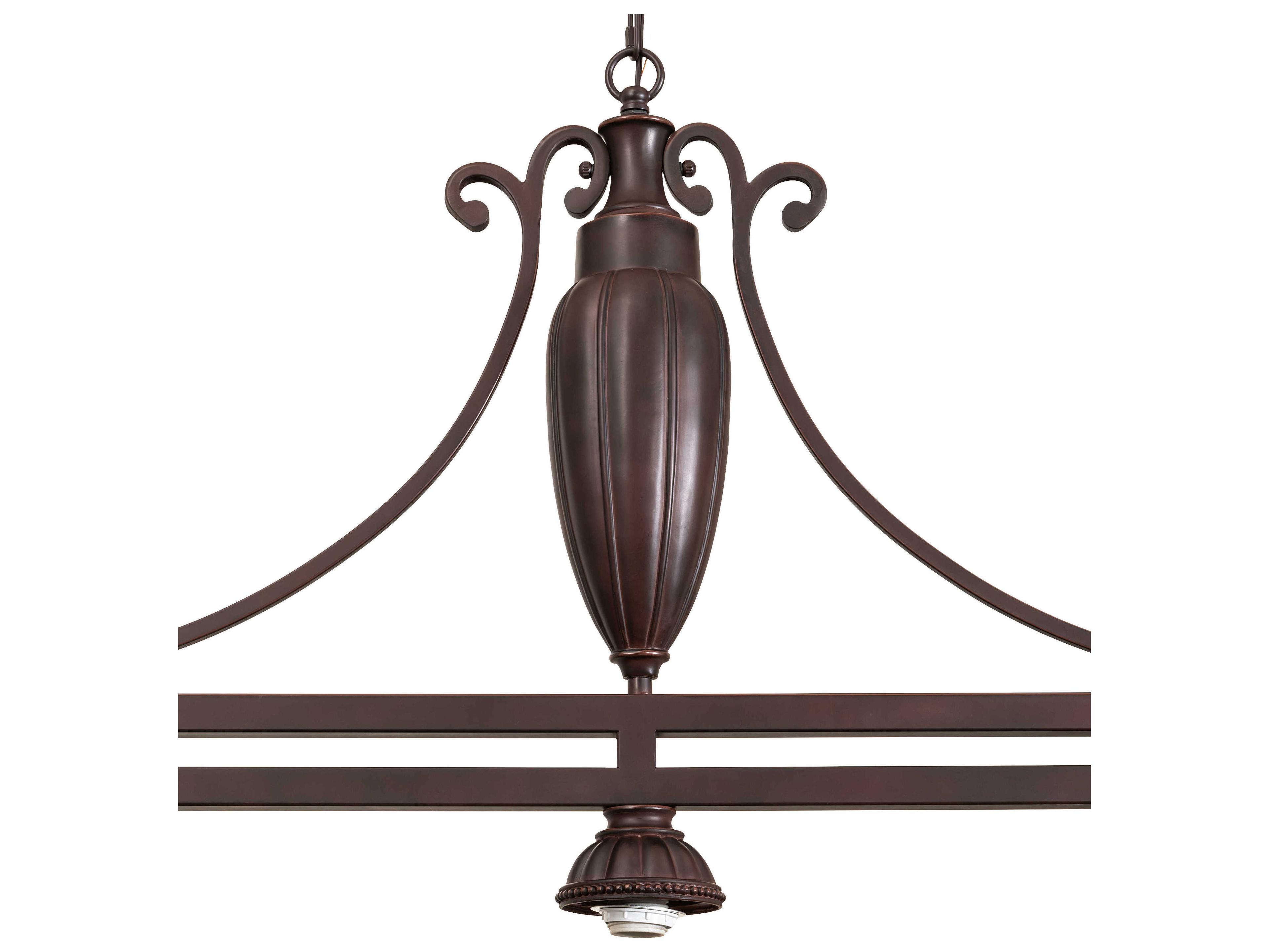 Meyda Ilona 3-Light Mahogany Bronze Island Pendant