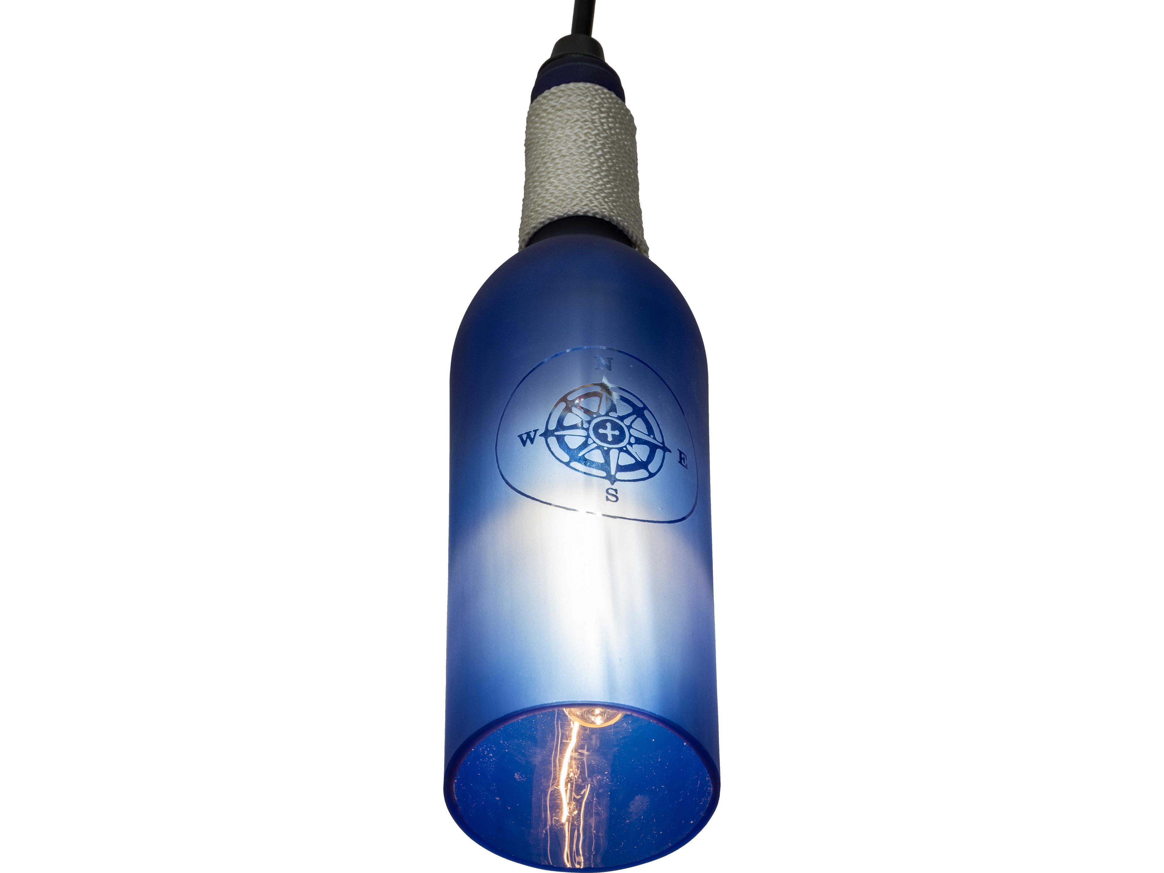 Meyda Coastal Collection 1-Light Blue Mini Pendant