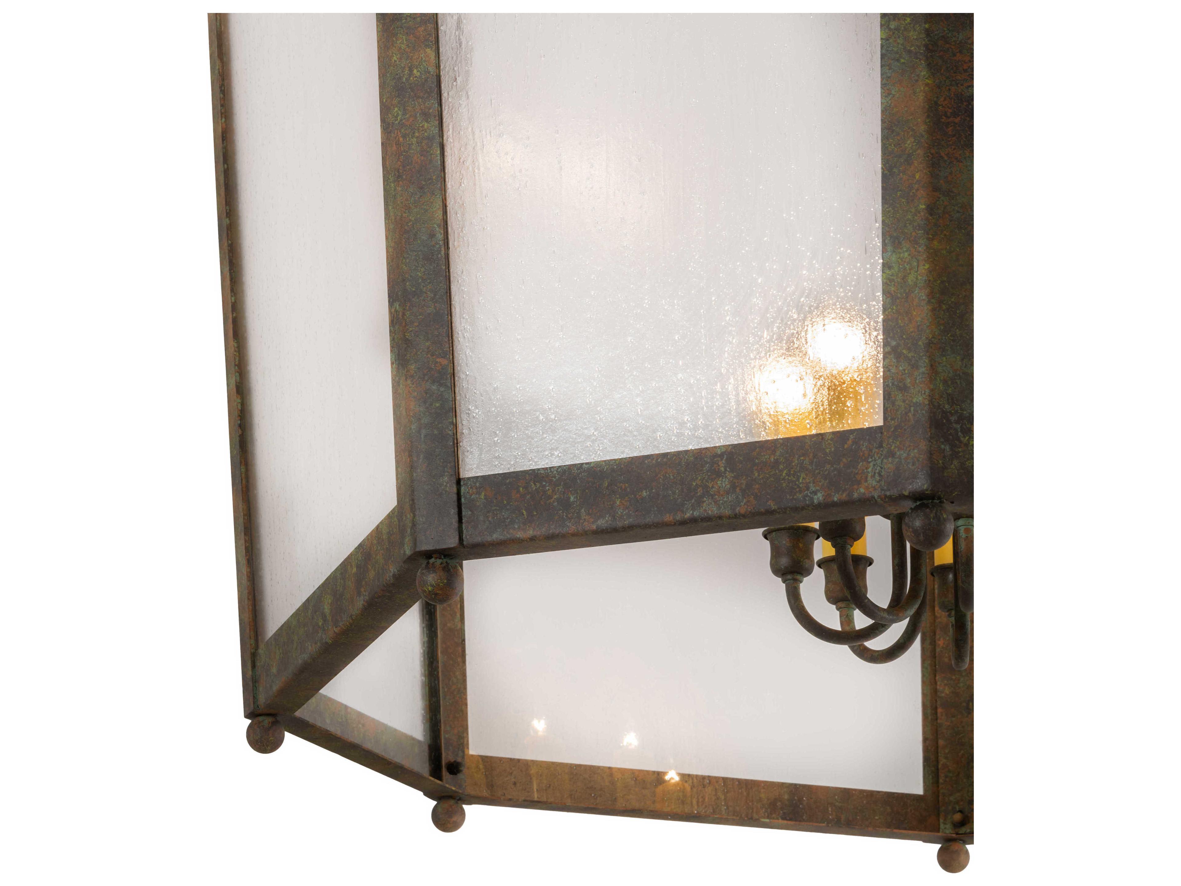 Meyda Citadel 16-Light6-Light Rust Brown Candelabra Chandelier