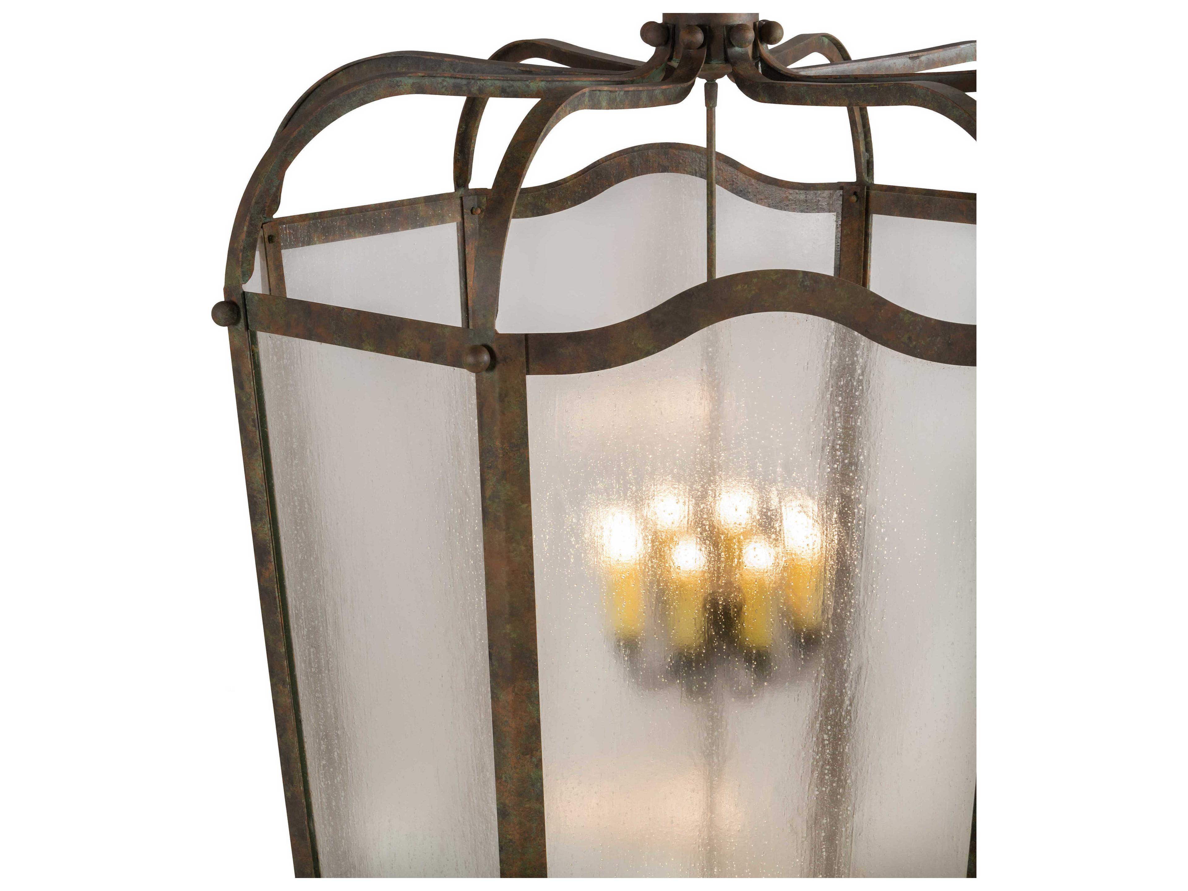 Meyda Citadel 16-Light6-Light Rust Brown Candelabra Chandelier
