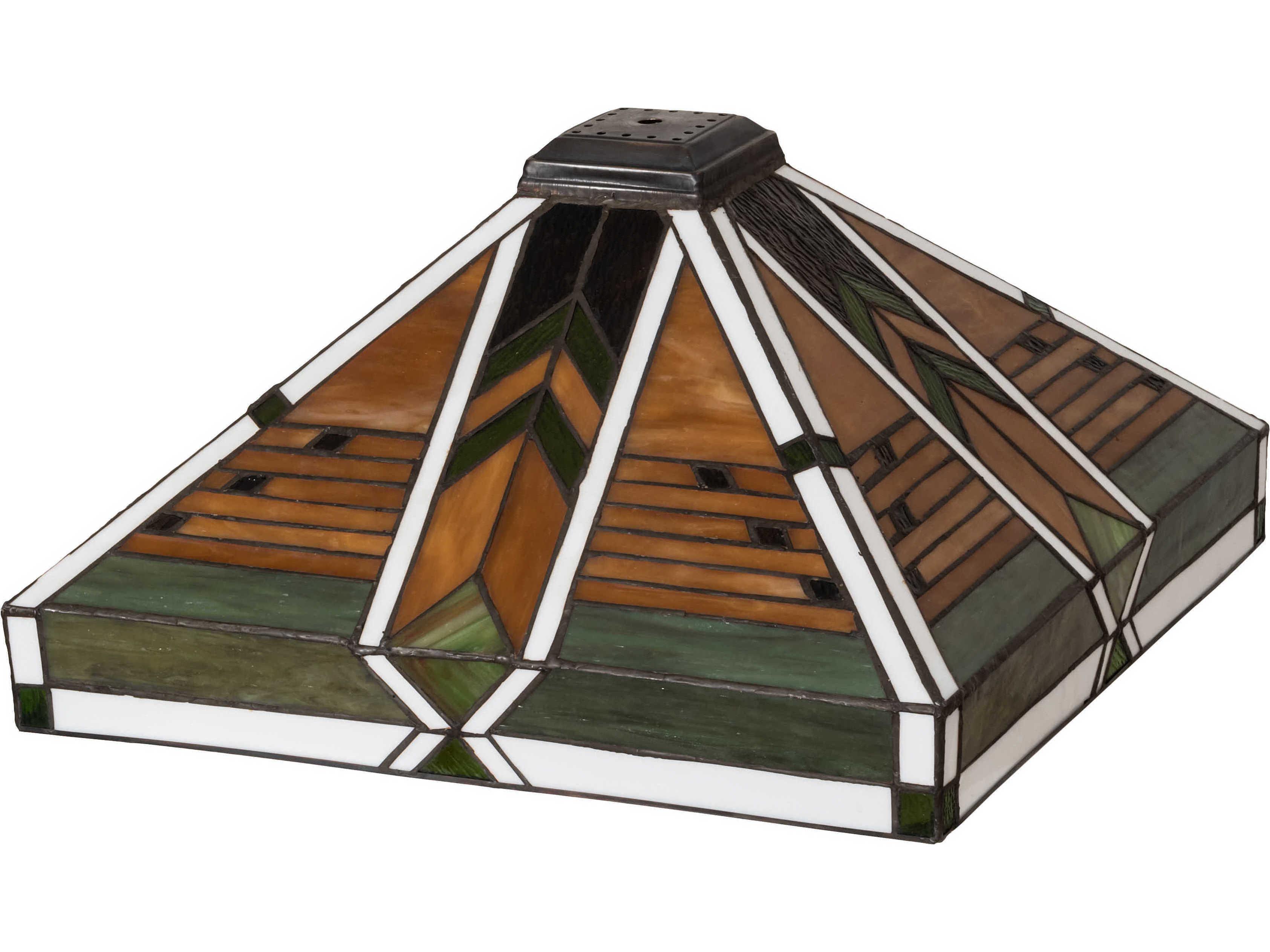 Meyda Abilene Sunflower / Green 17" Shade