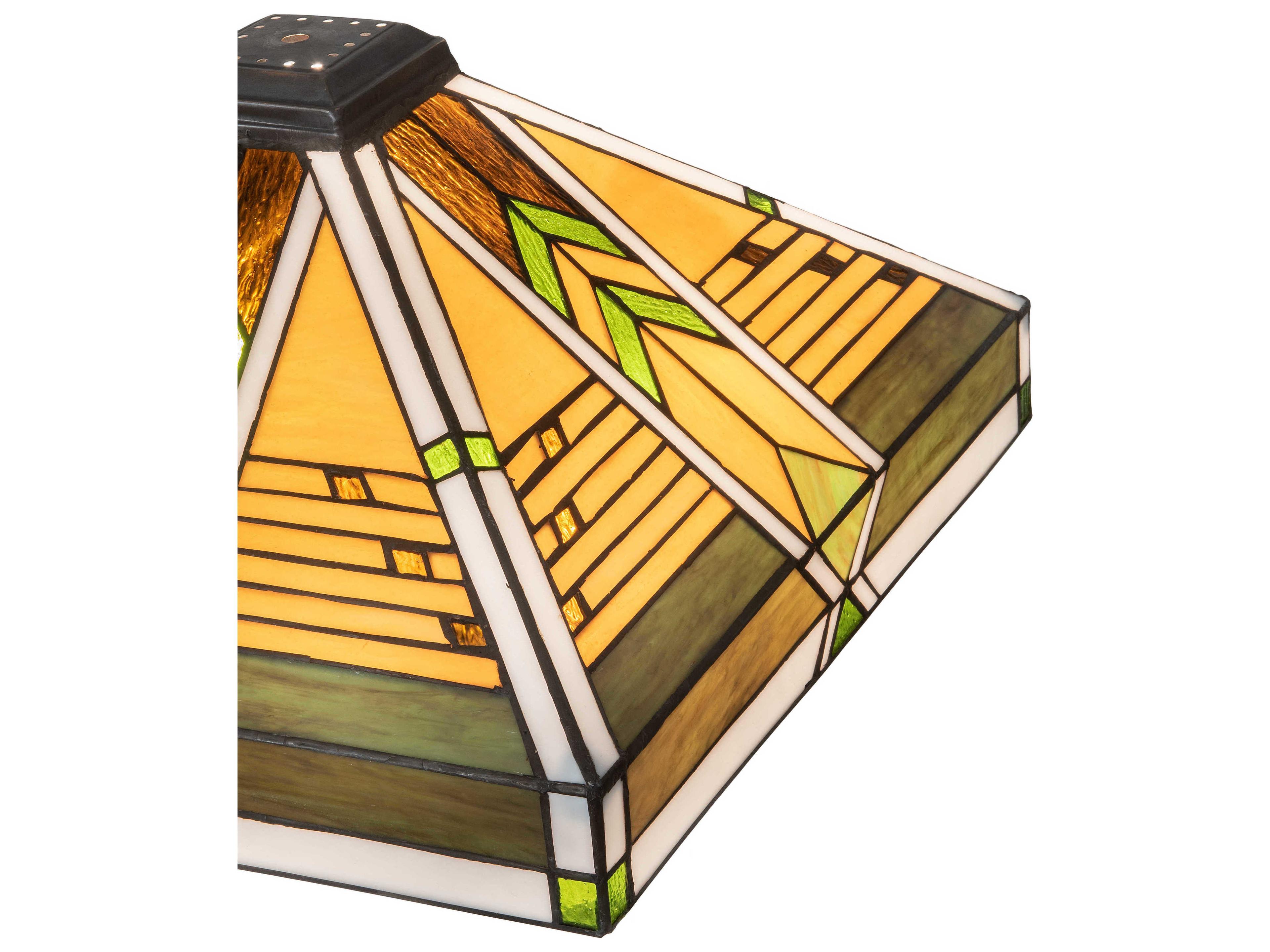 Meyda Abilene Sunflower / Green 17" Shade