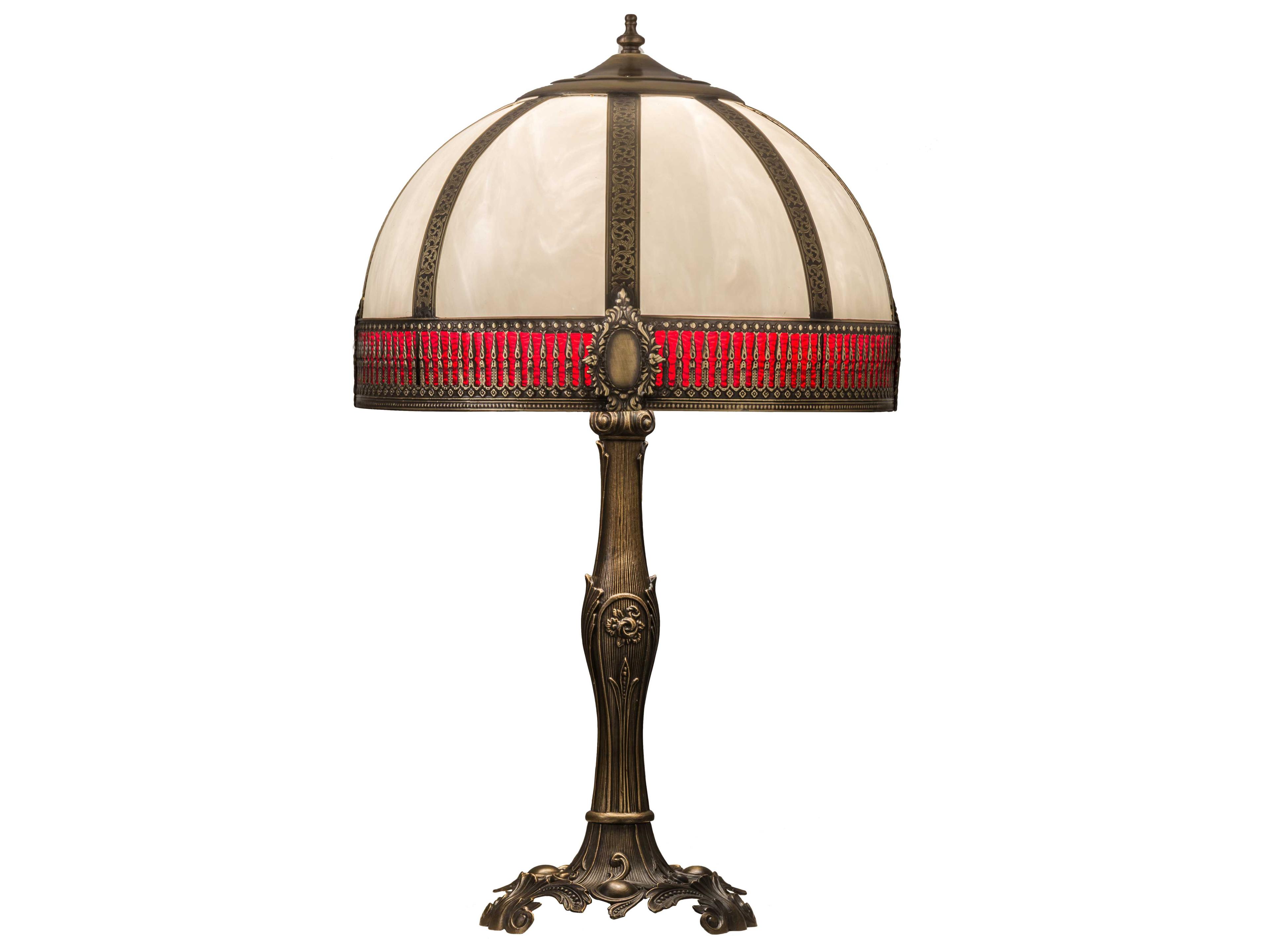 Meyda Lighting Gothic Red Table Lamp