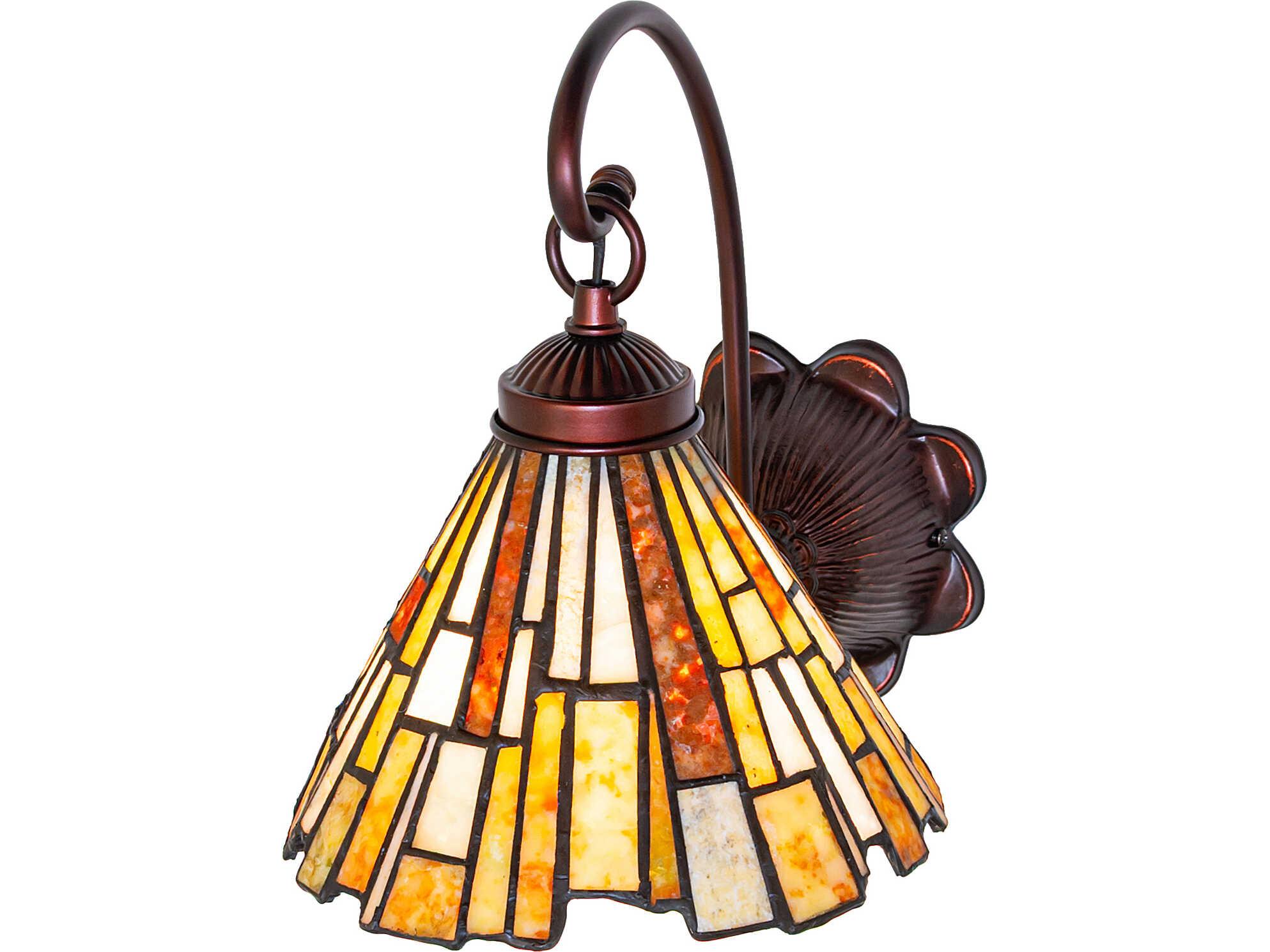 Meyda Delta 1-Light Bronze Traditional Wall Sconce