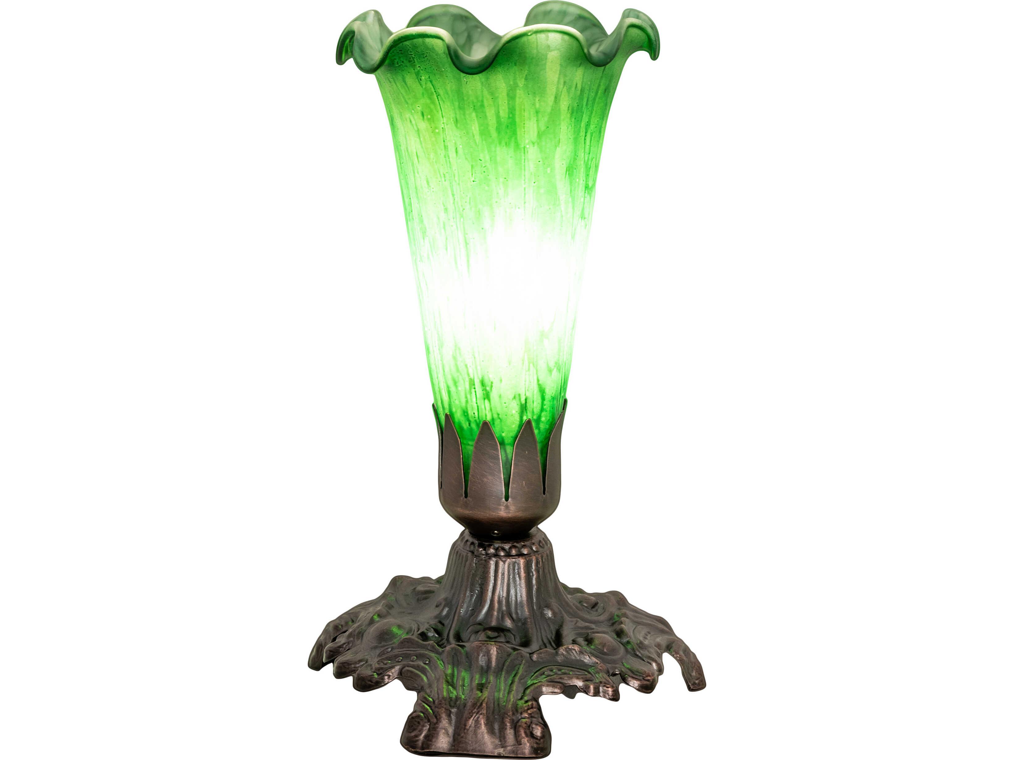 Meyda Green Bronze Traditional Table Lamp