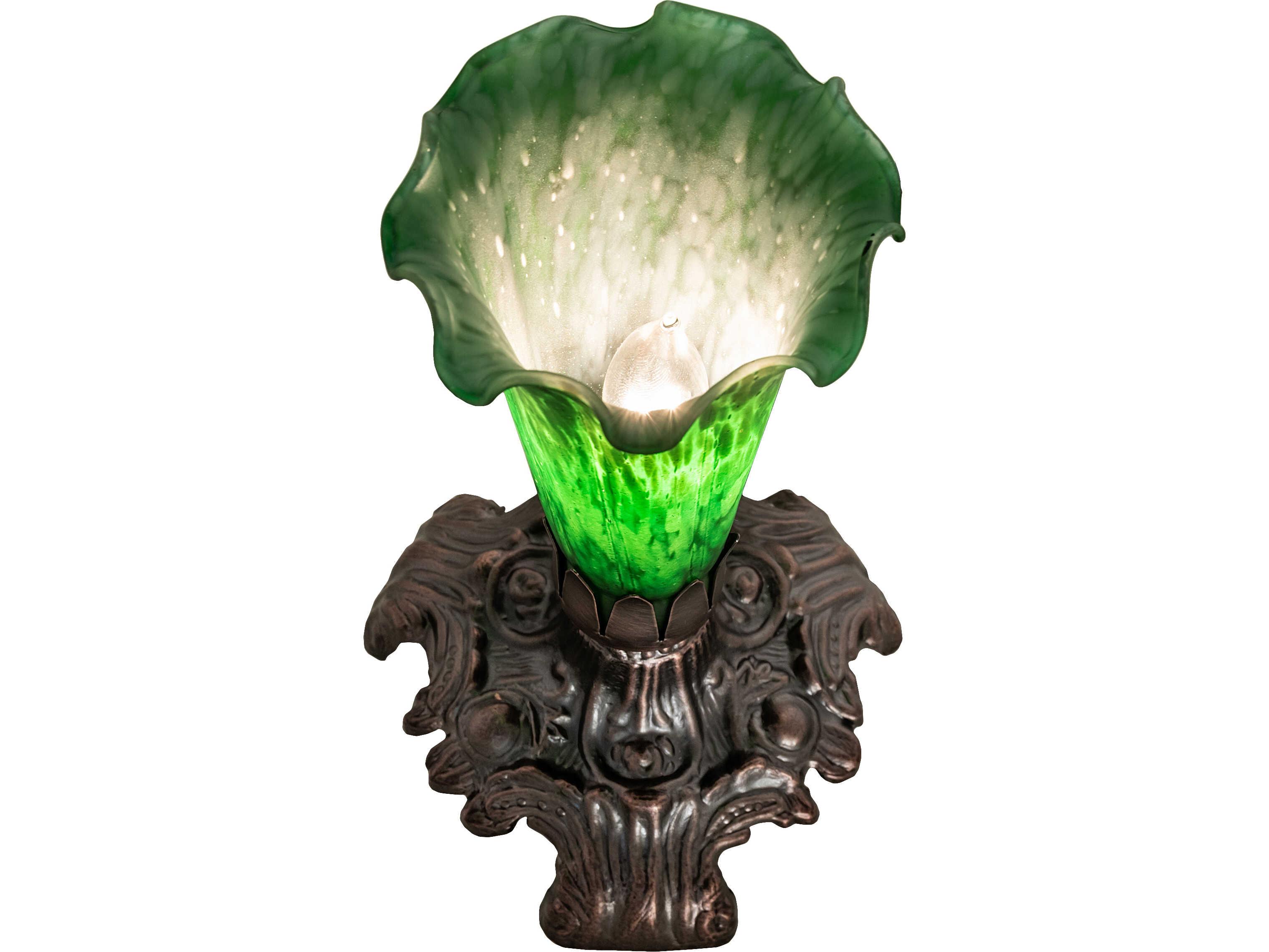 Meyda Green Bronze Traditional Table Lamp