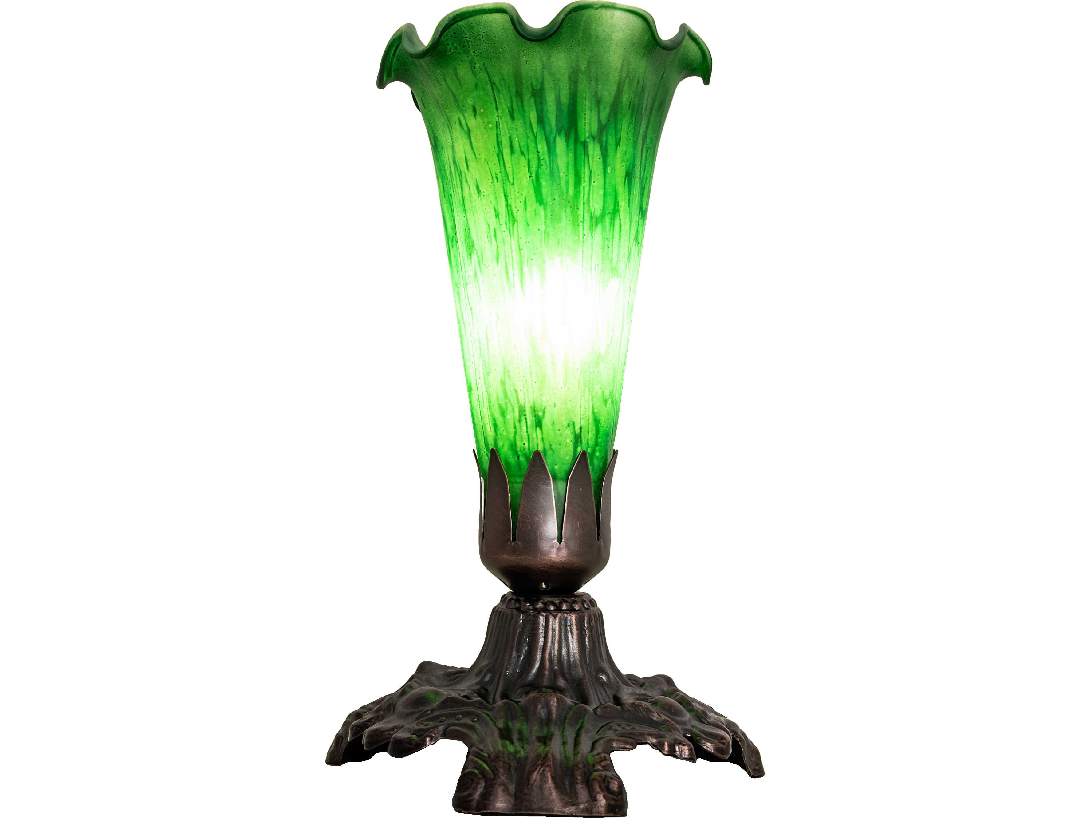 Meyda Green Bronze Traditional Table Lamp
