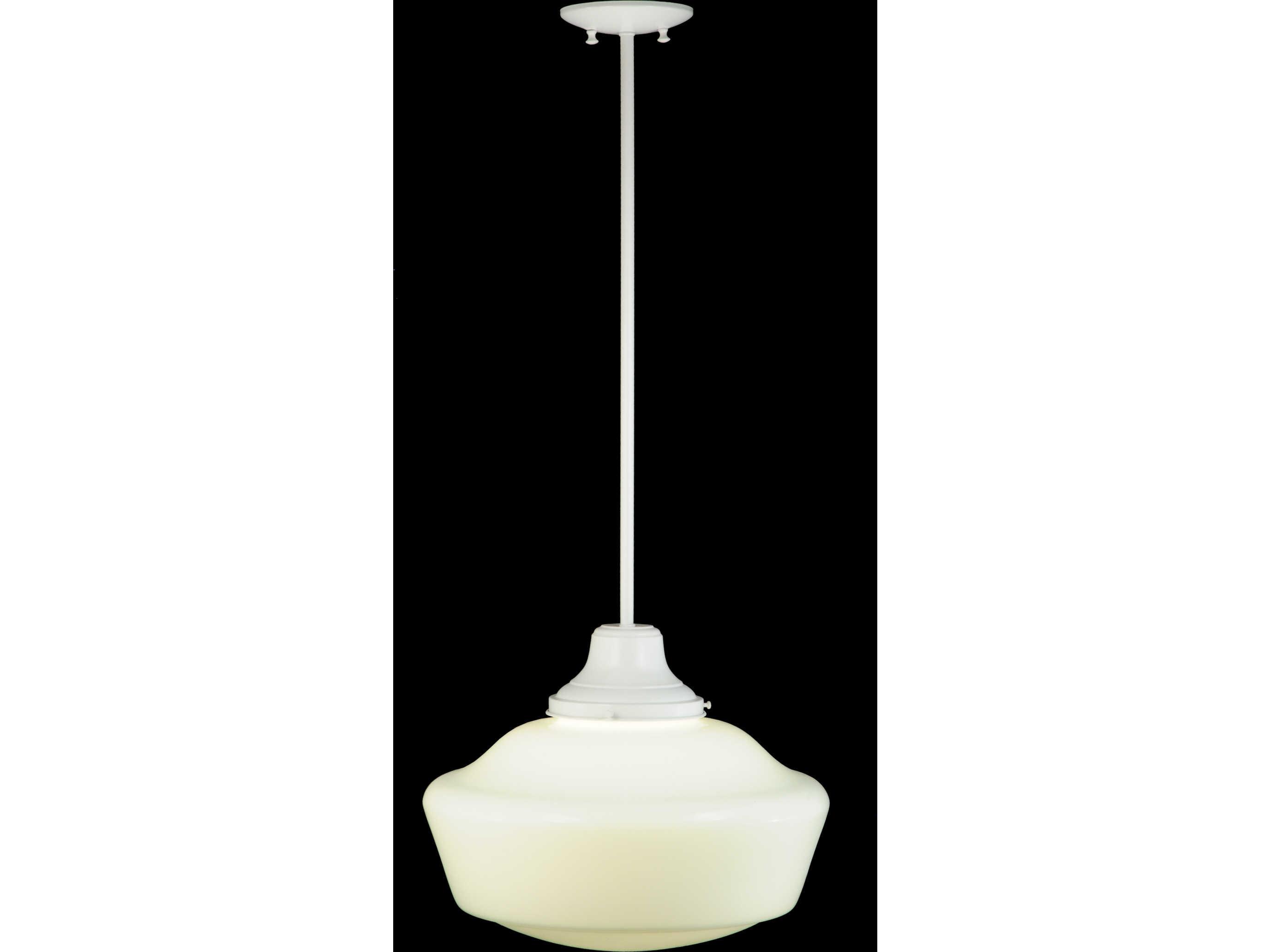 Meyda Revival White Opal Glass Traditional Pendant