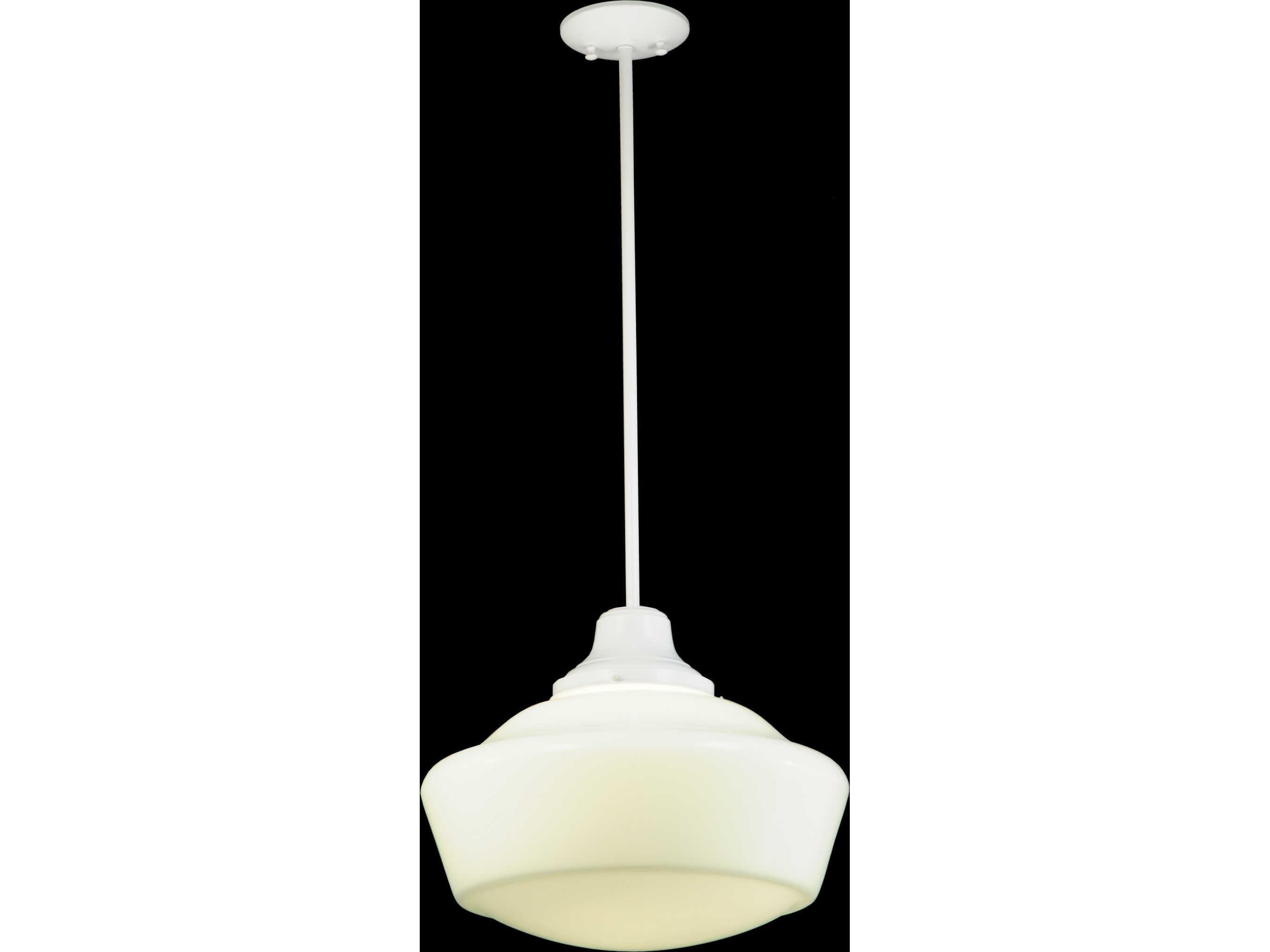 Meyda Revival White Opal Glass Traditional Pendant