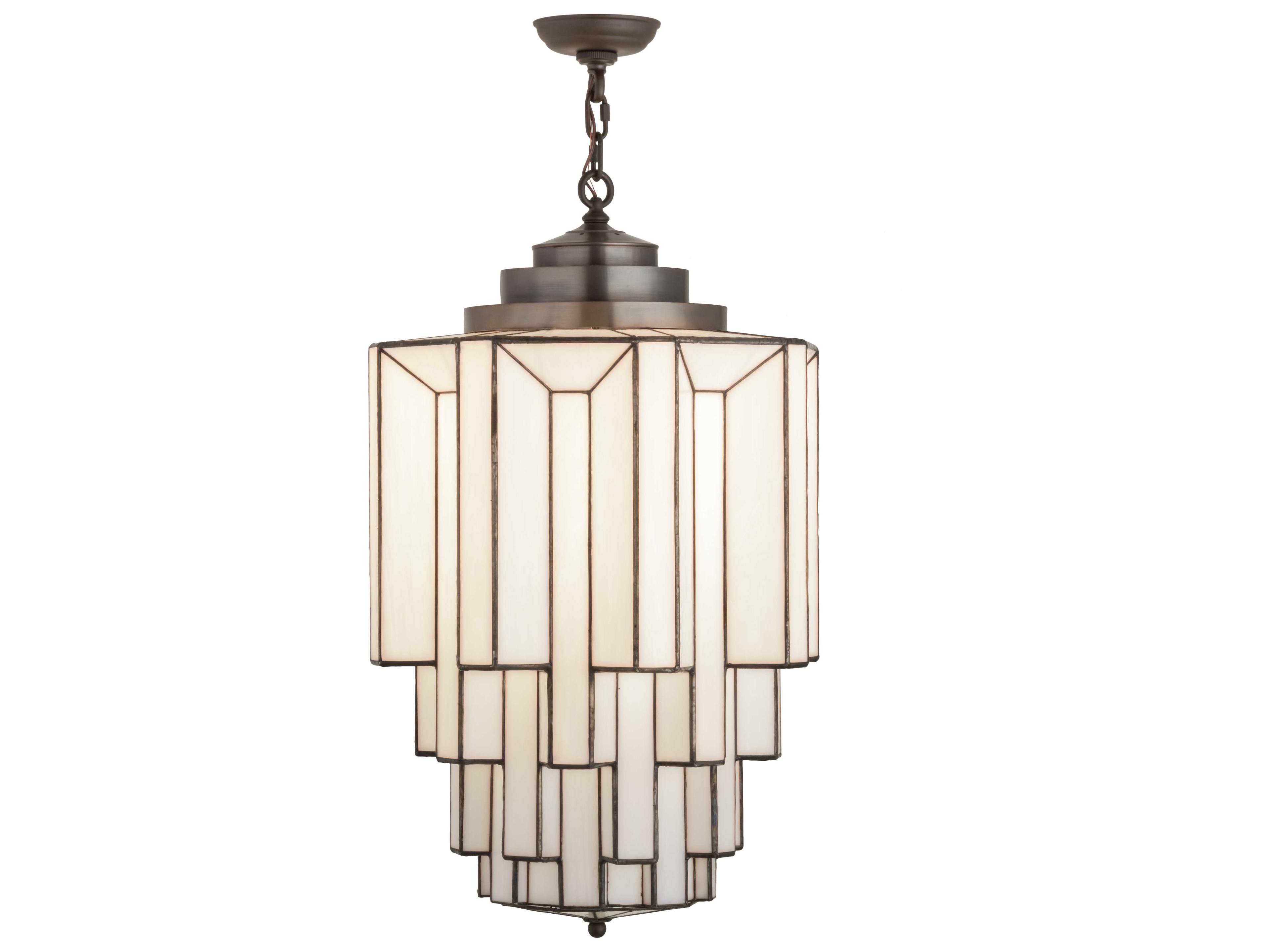 Meyda Paramount 1-Light Antique Iron Gate Black Cylinder Pendant