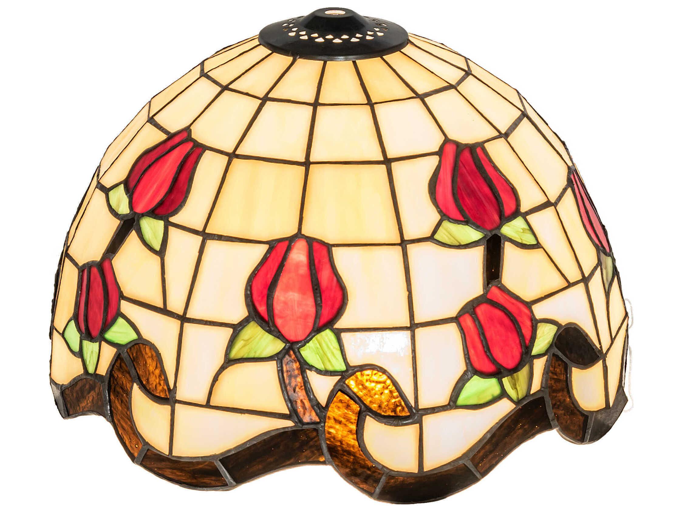 Meyda Ruby / Beige 12" Roseborder Shade