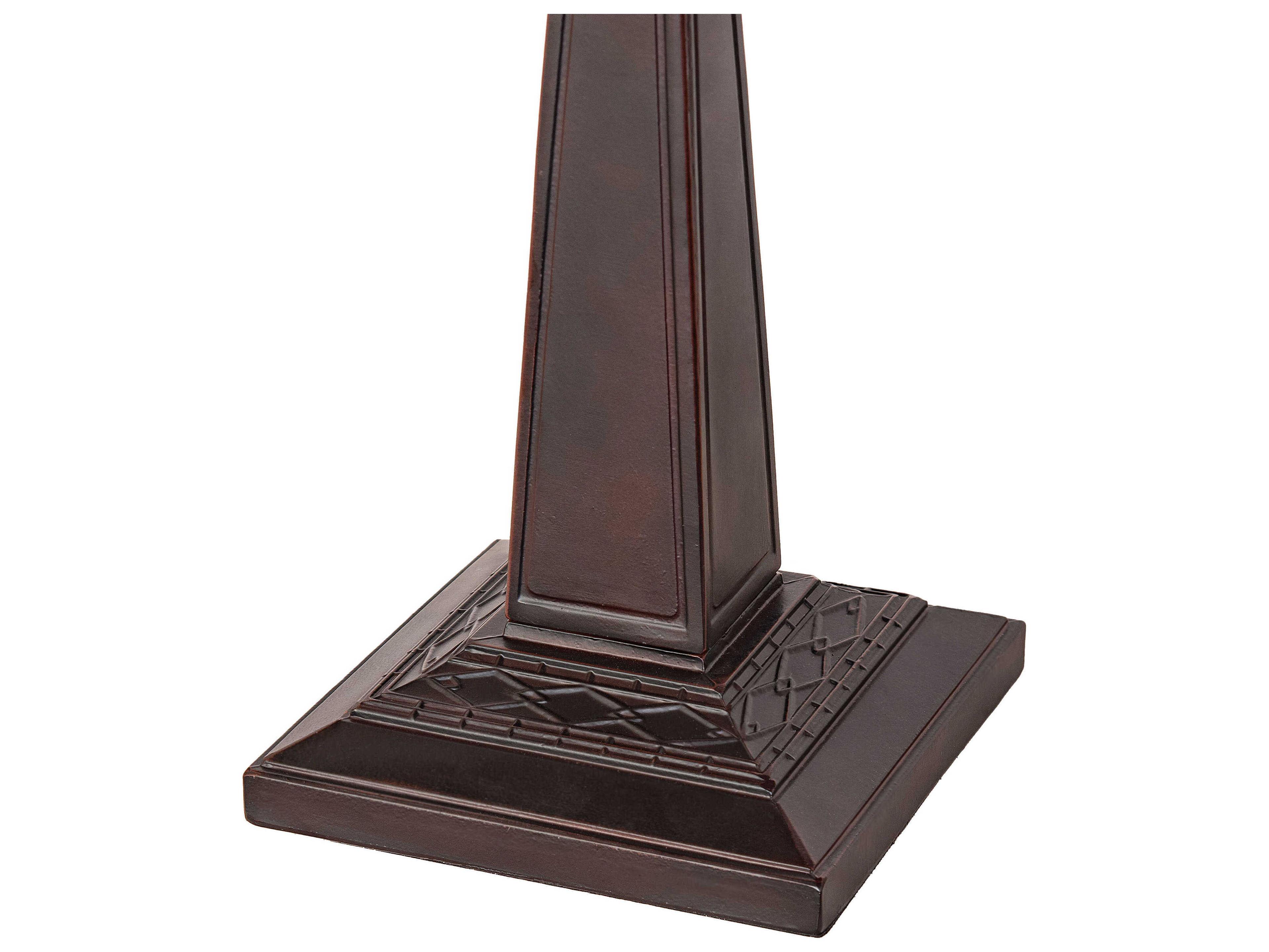 Meyda Mission 2-Light Mahogany Bronze Table Base
