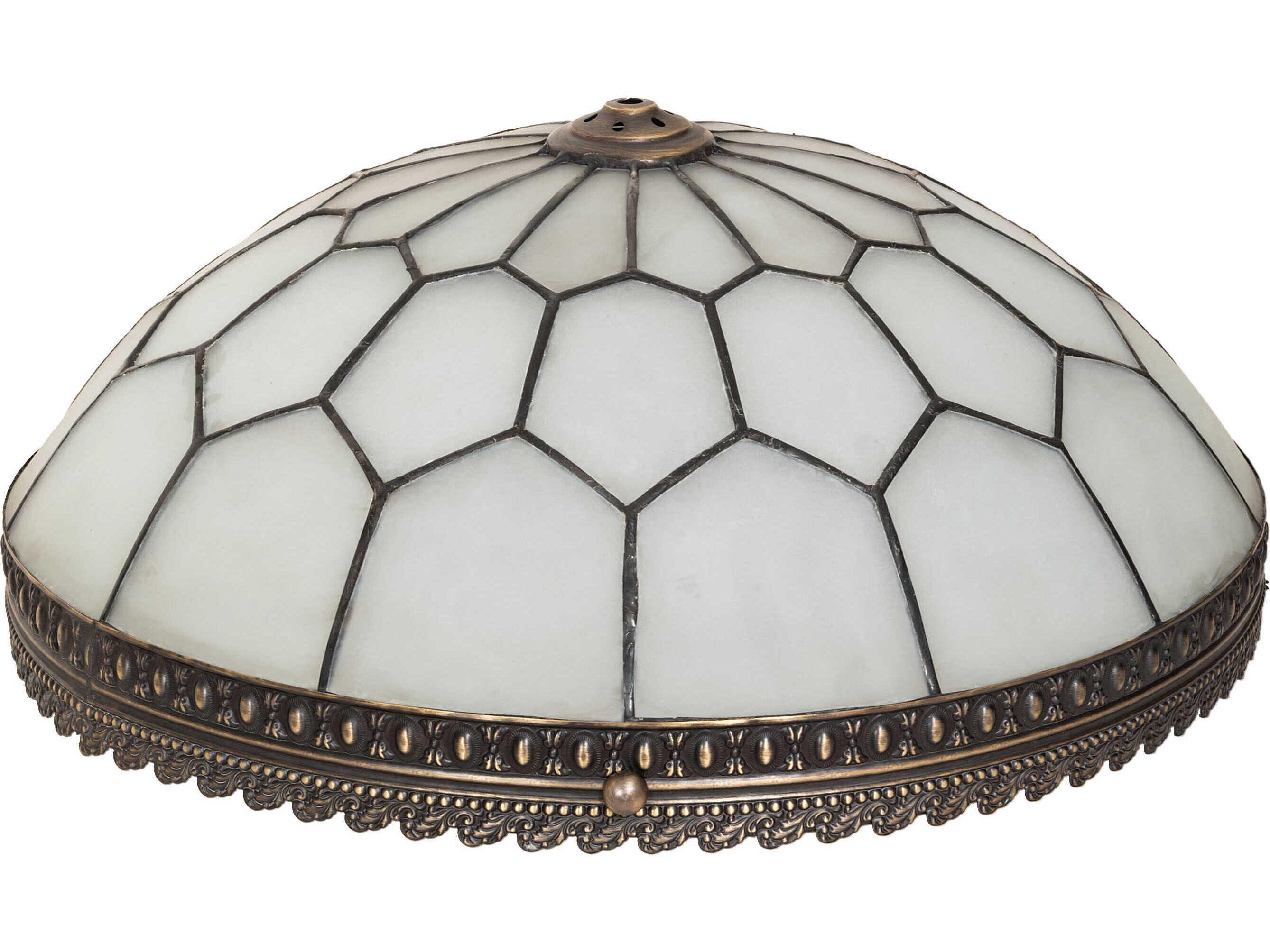 Meyda Vincent Honeycomb Antique Brass Shade