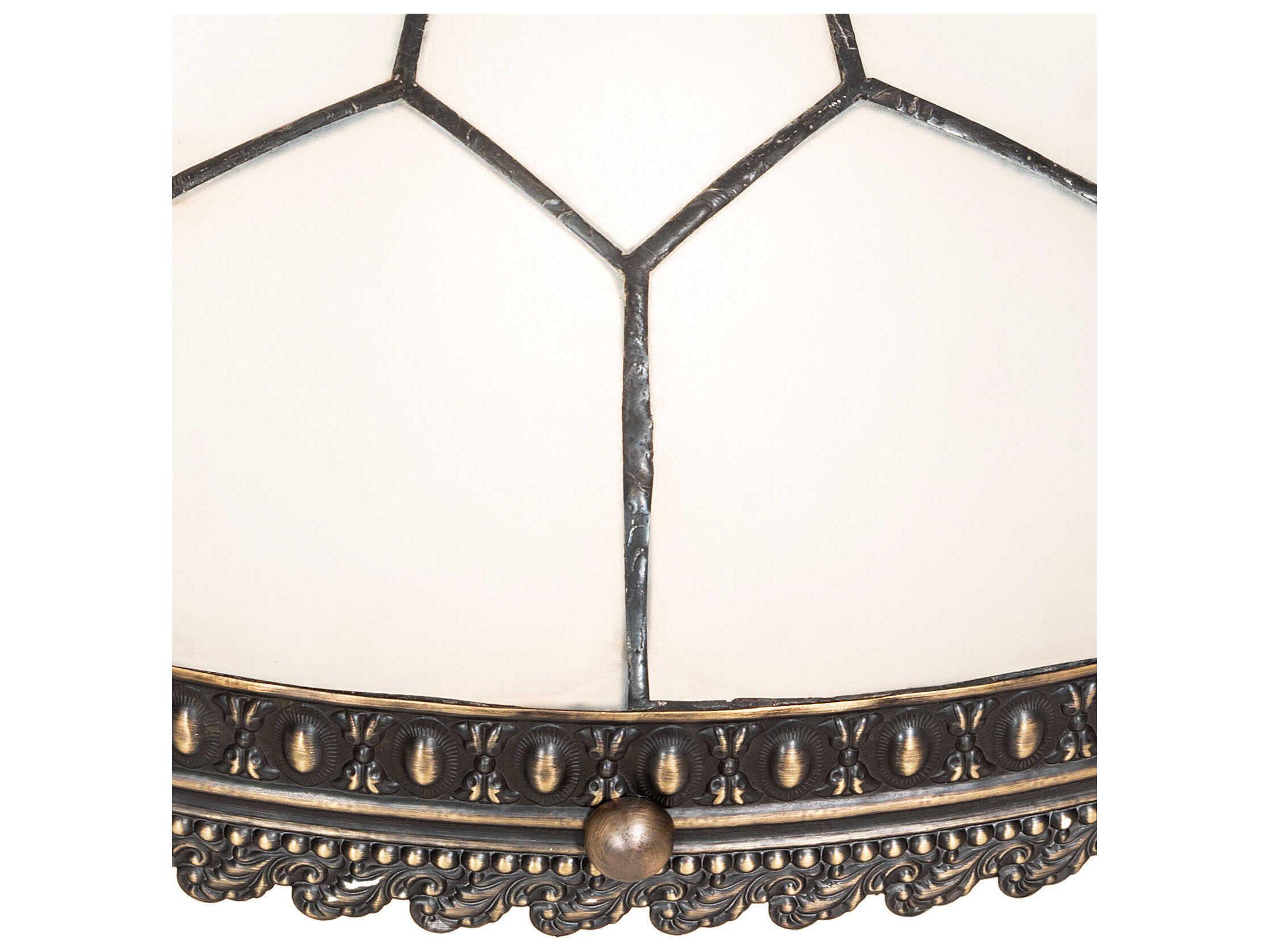 Meyda Vincent Honeycomb Antique Brass Shade