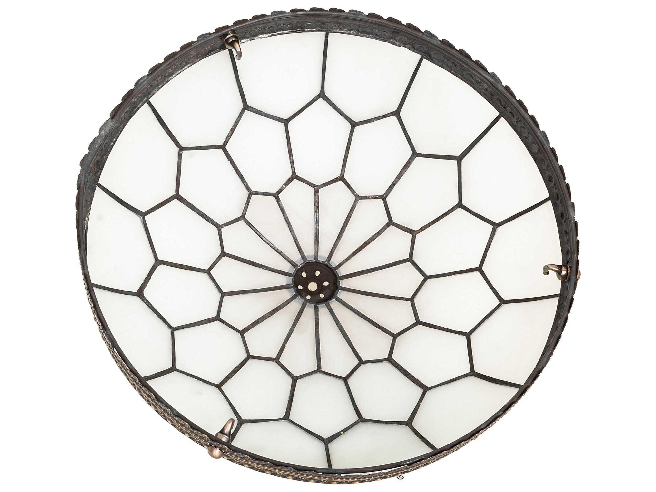 Meyda Vincent Honeycomb Antique Brass Shade