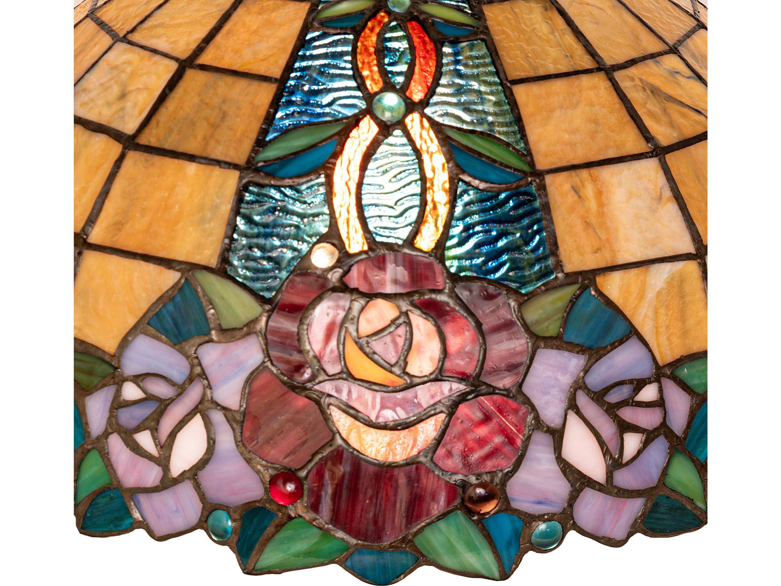 Meyda Rose Vine Stained Glass