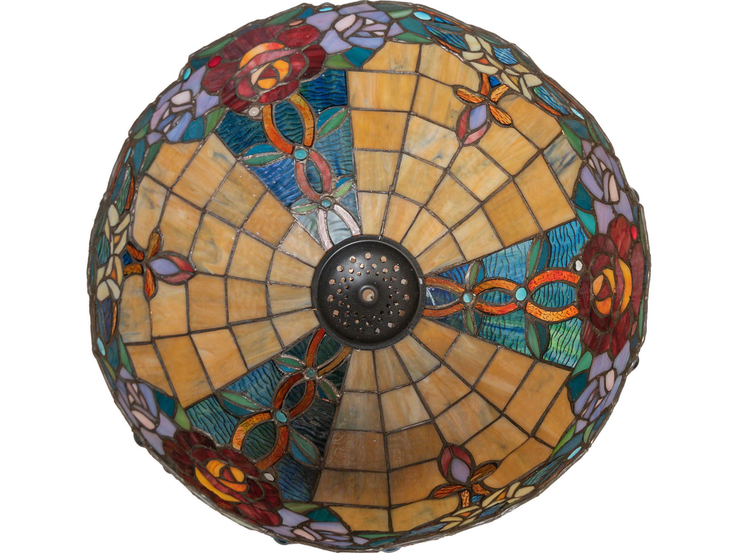 Meyda Rose Vine Stained Glass