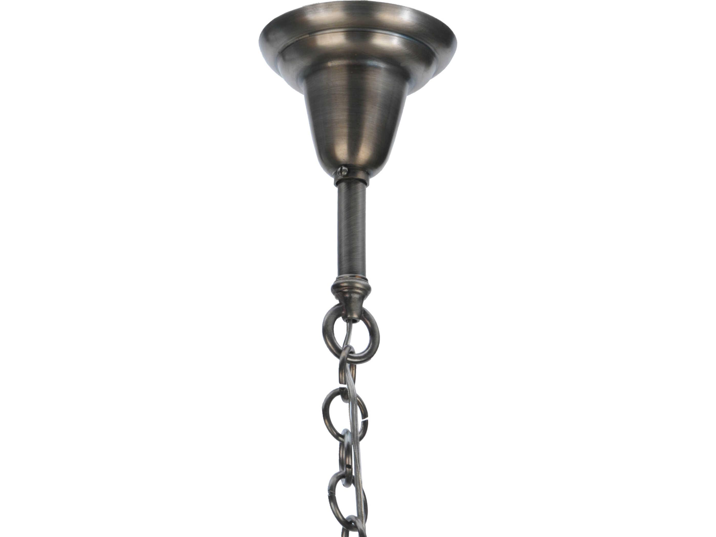 Meyda Revival 1-Light Nickel Traditional Pendant