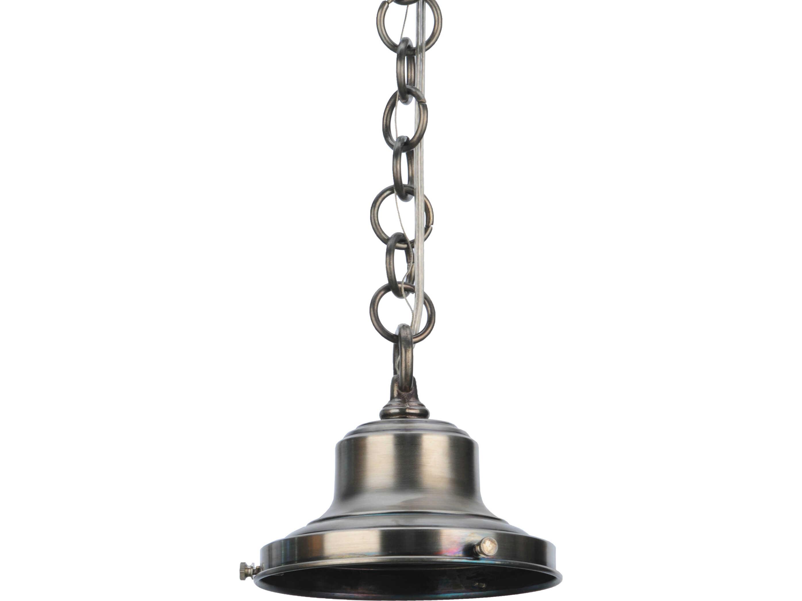 Meyda Revival 1-Light Nickel Traditional Pendant